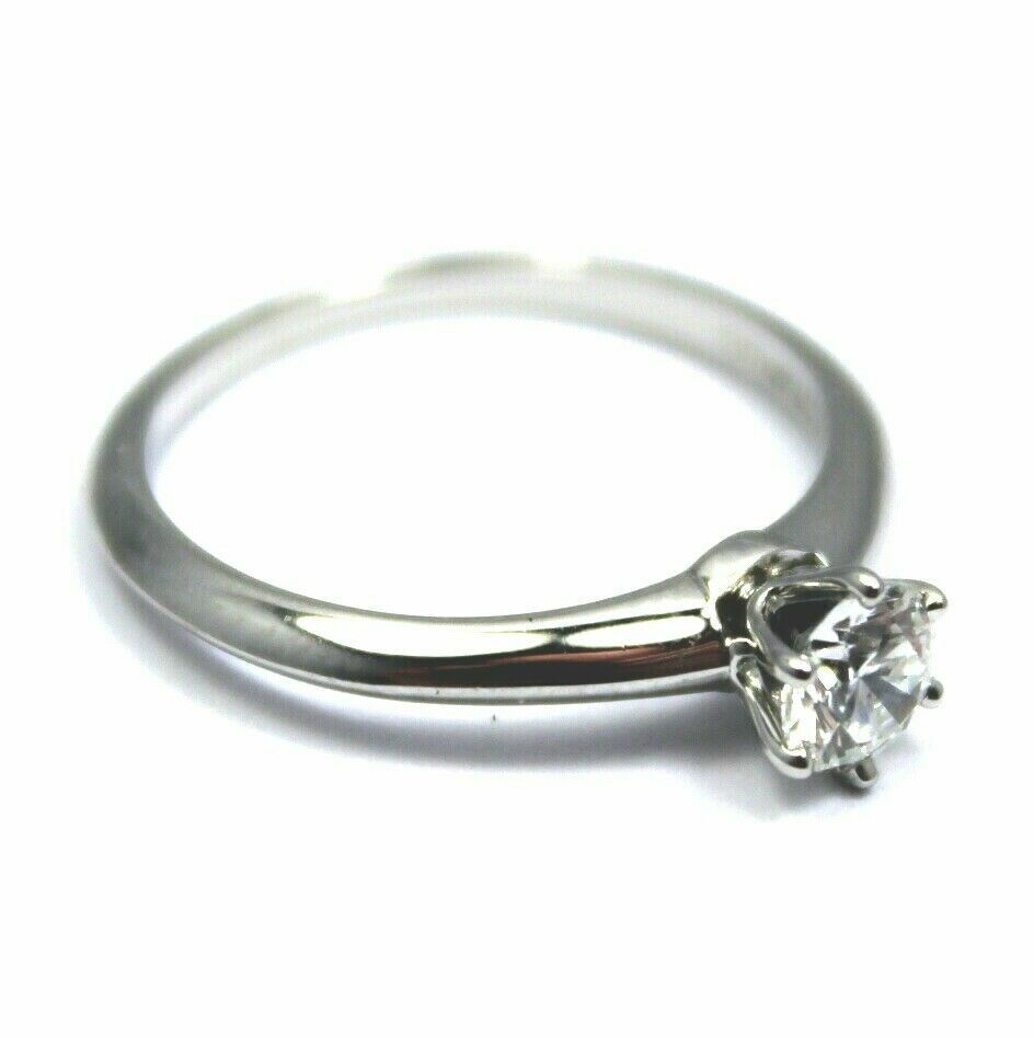 Authentic Tiffany & Co. Platinum 0.39 Carat Diamond F/VS1 Engagement Ring - Size 6 with Certification | Perfect for Proposals, Weddings & Anniversary Gifts