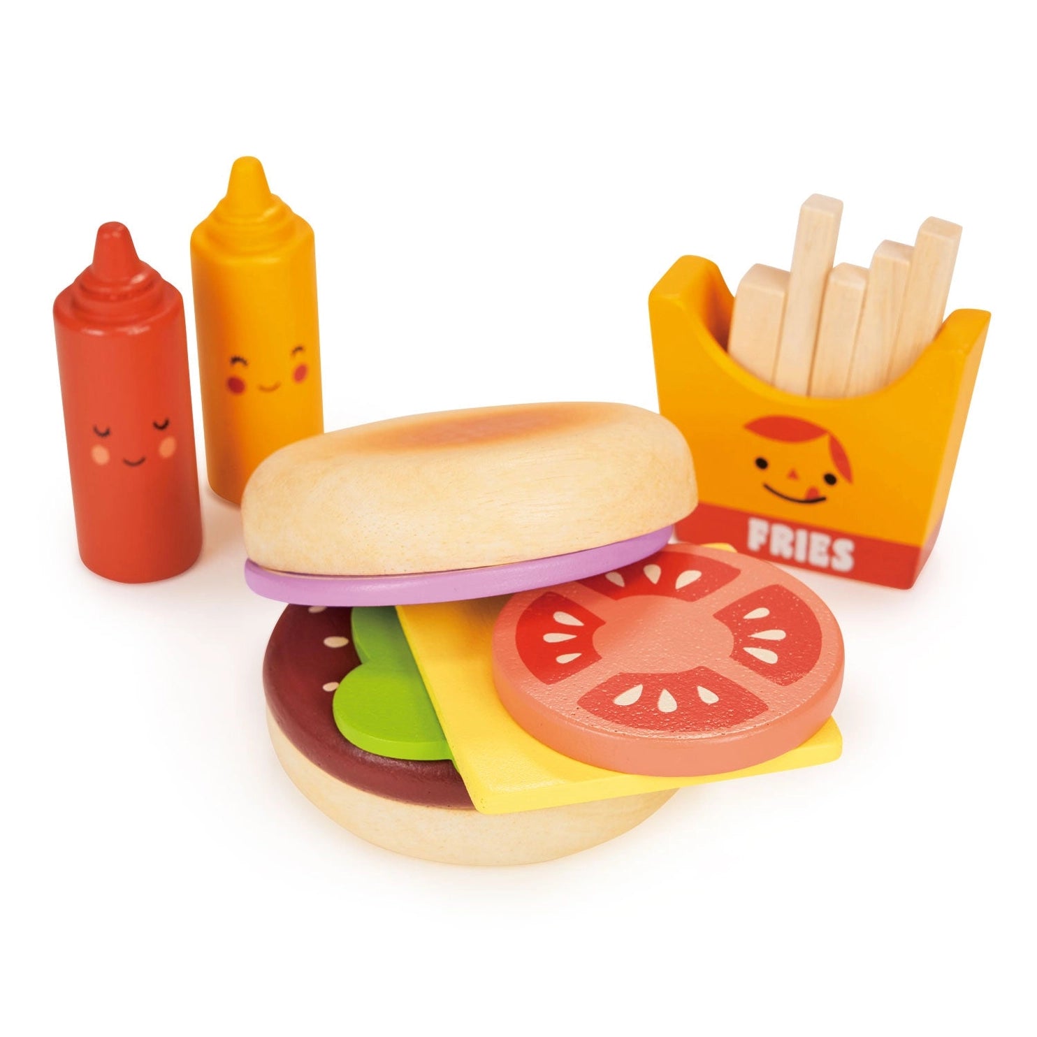 Premium Take Out Burger Set - 4-Piece Reusable Fast Food Container Kit for Picnics, BBQs & On-the-Go Meals - BPA-Free Plastic Storage with Lids (Red/White)
