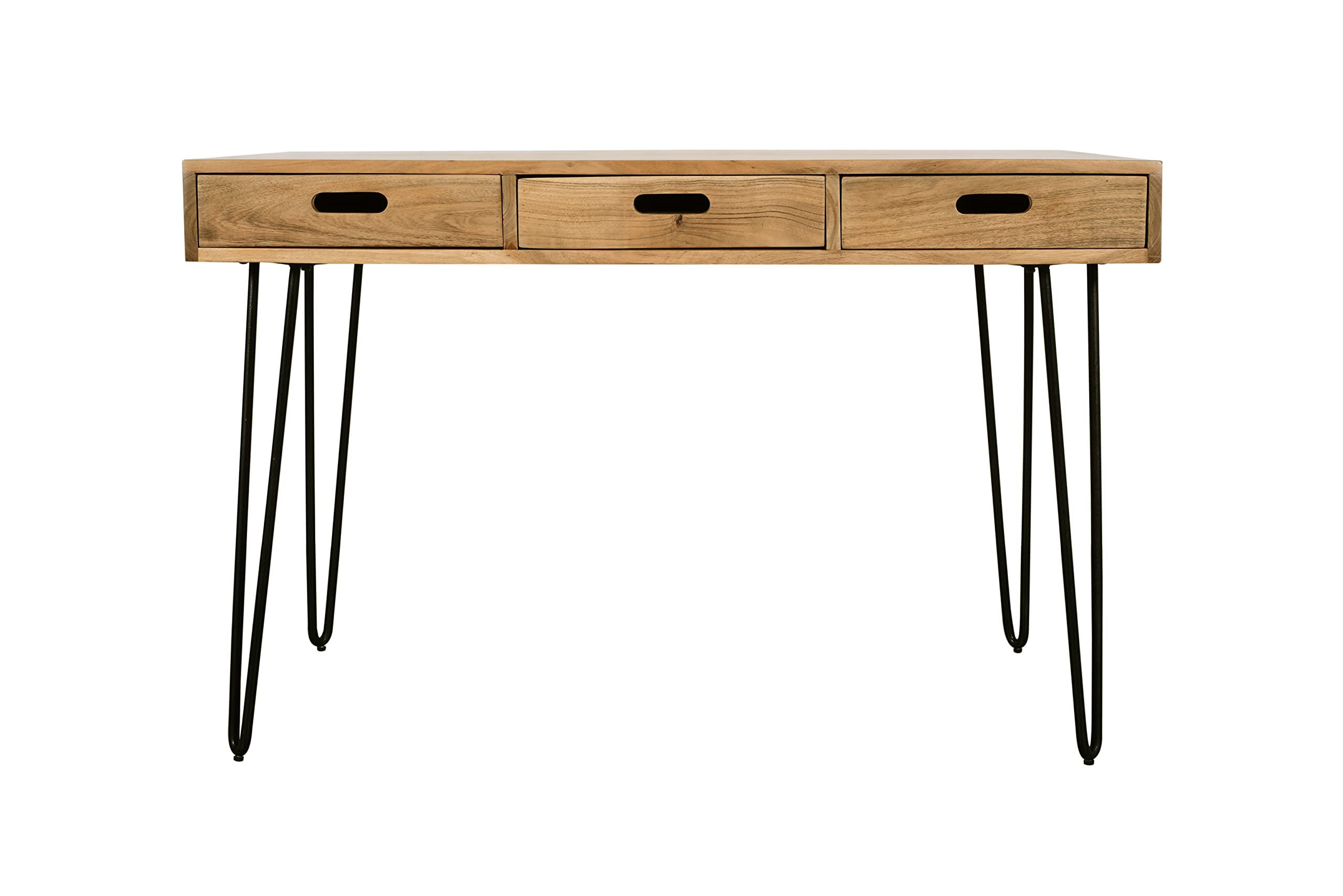 Rollins Solid Hardwood Modern Counter Dining Table with Storage - Stylish Kitchen Island & Breakfast Bar for Small Spaces, Perfect for Apartments and Open-Concept Homes