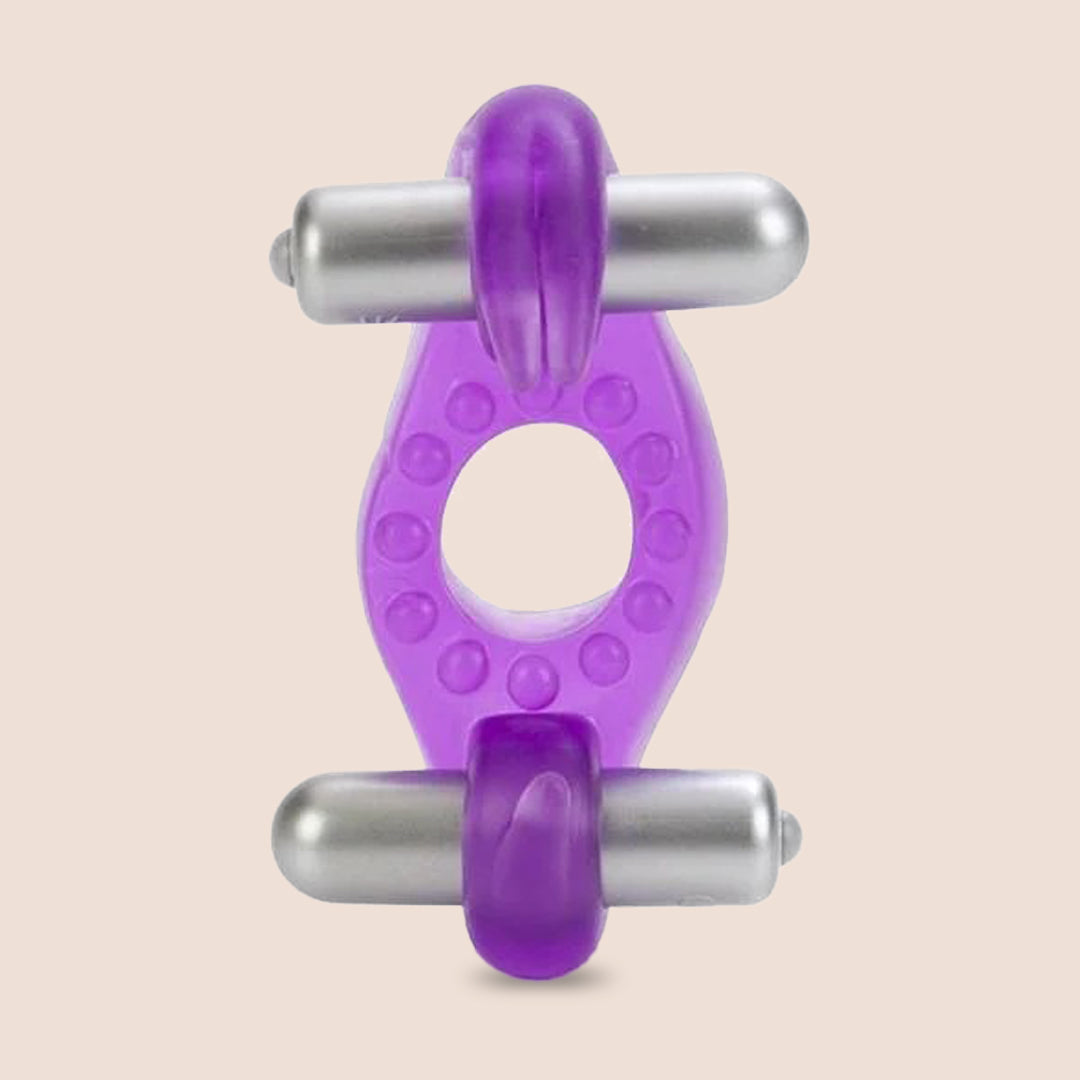 CalExotics Wireless Rockin' Rabbit® Dual Bullet Vibrating Cock Ring - Rechargeable Silicone Penis Ring for Couples, Enhances Pleasure During Sex - Perfect for Foreplay, Spicing Up Relationships & Intimate Moments
