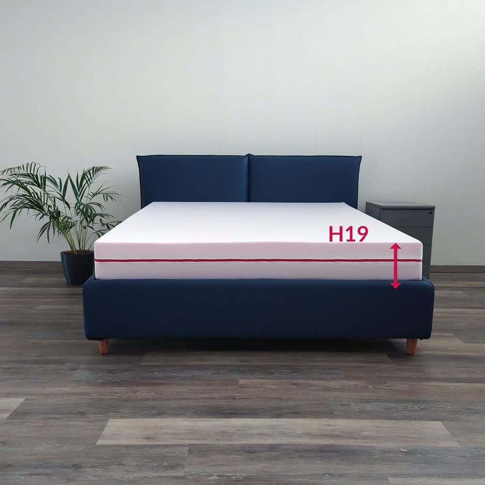 Orthopedic Hypoallergenic Mattress with High-Density AirPur® Interior & Removable Cover - 90x190cm, 15cm Height - Single Bed for Back Pain Relief & Allergy Sufferers | Perfect for Guest Rooms, Dormitories & Small Apartments
