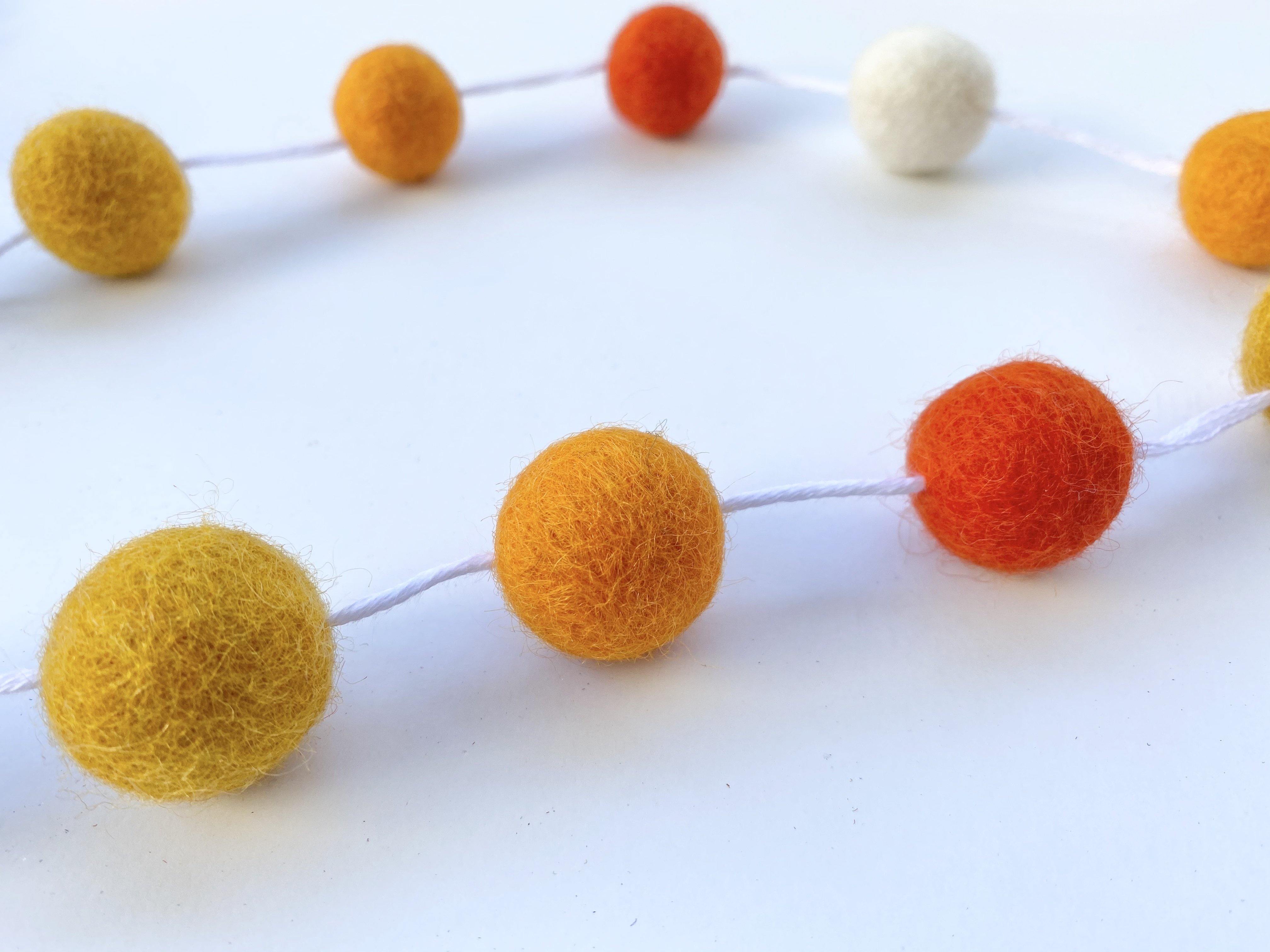 Vibrant Orange Garland Decor - Perfect for Fall, Halloween, and Thanksgiving Party Decorations | Home & Event Decoration