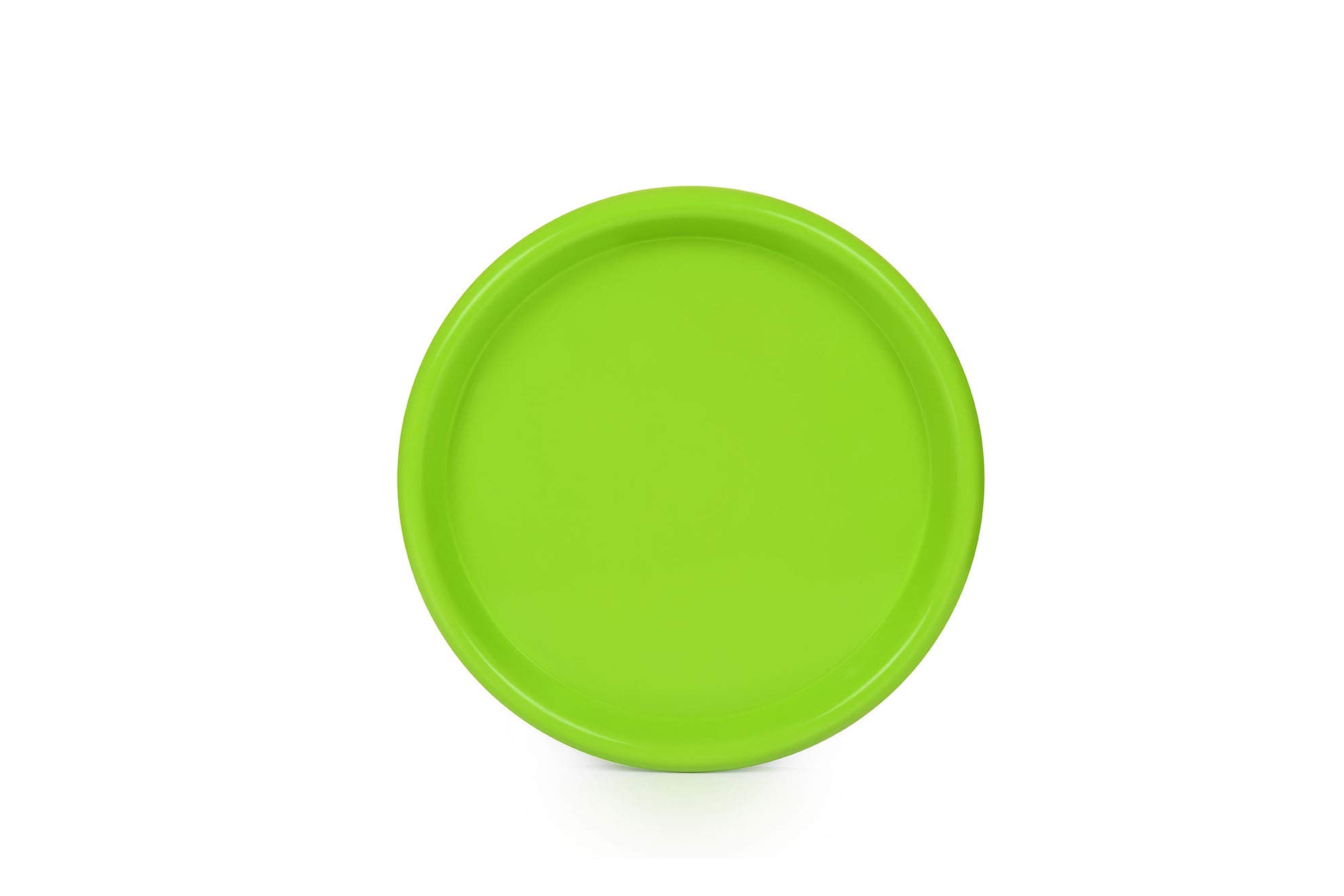 Eco-Friendly Reusable Plastic Plates - Small 6.5 Inch Green Plates, 12 Pack for Parties, Picnics & Outdoor Dining | Durable & Dishwasher Safe | Mintra Home Tableware