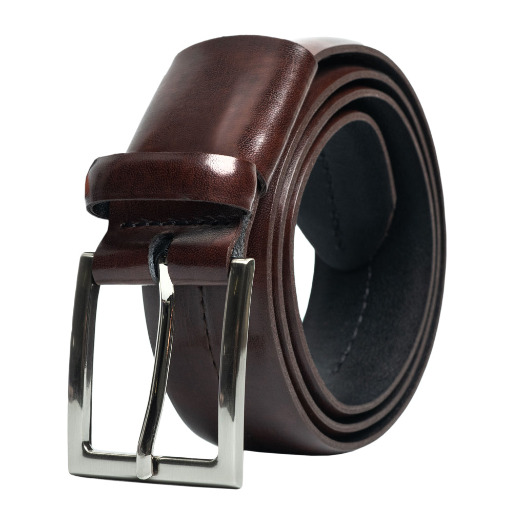 35mm Center Groove & Stitch Dress Belt - Style 10820 - Perfect for Formal Wear, Office Attire & Special Occasions