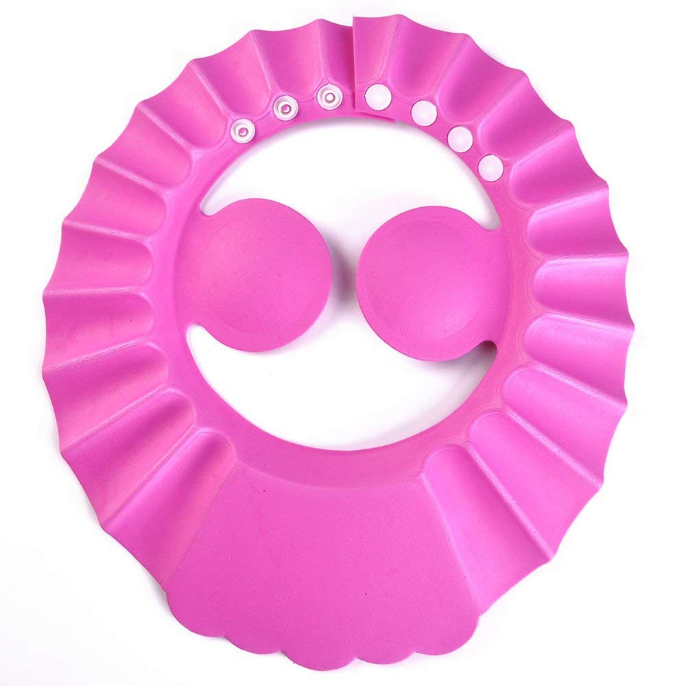 Waterproof Baby Shower Cap - Adjustable Shampoo Bath Hat for Toddlers & Kids - Protects Eyes & Ears from Water - Soft & Comfortable Design - Pack of 1 (Multicolor) - Perfect for Bath Time, Hair Washing & Sensitive Skin Care