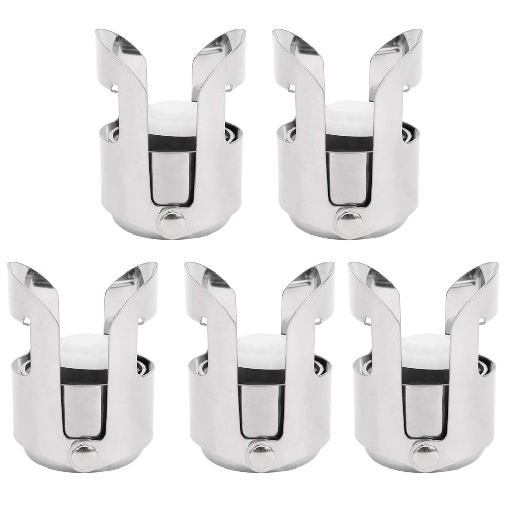 Premium Champagne Stopper Set - 5Pcs Sparkling Wine Bottle Sealers for Restaurants, Hotels, Bars & Clubs | Airtight Wine Preserver for Parties, Weddings, KTV & Home Entertaining