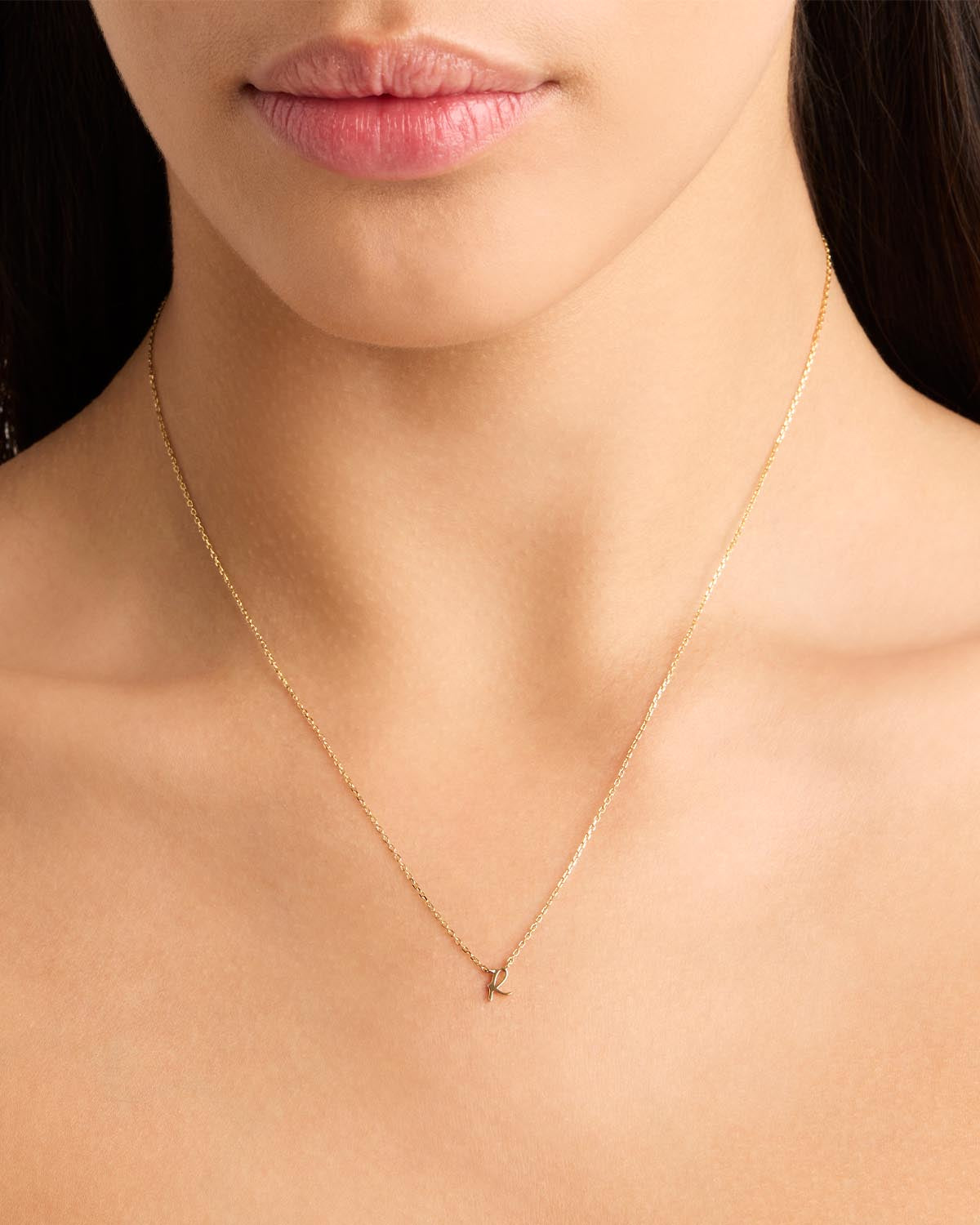 14K Solid Gold Love Letter Necklace for Women - Personalized Romantic Jewelry Gift for Her - Perfect for Anniversaries, Valentine's Day & Special Occasions