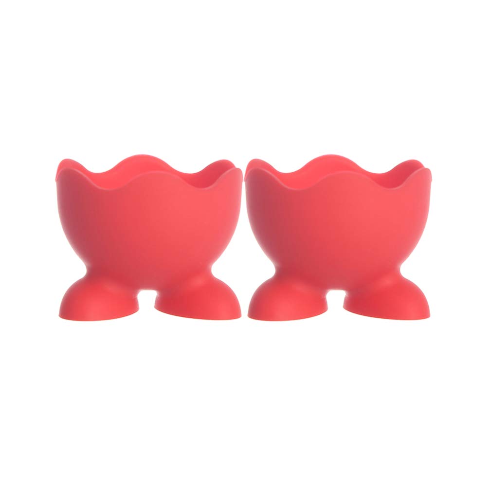DOITOOL 3-Piece Silicone Egg Cup Holder Set - Microwave & Oven Safe Egg Cooker Cups for Soft/Hard Boiled Eggs - Perfect for Breakfast, Kitchen, Dining, and Party Serving