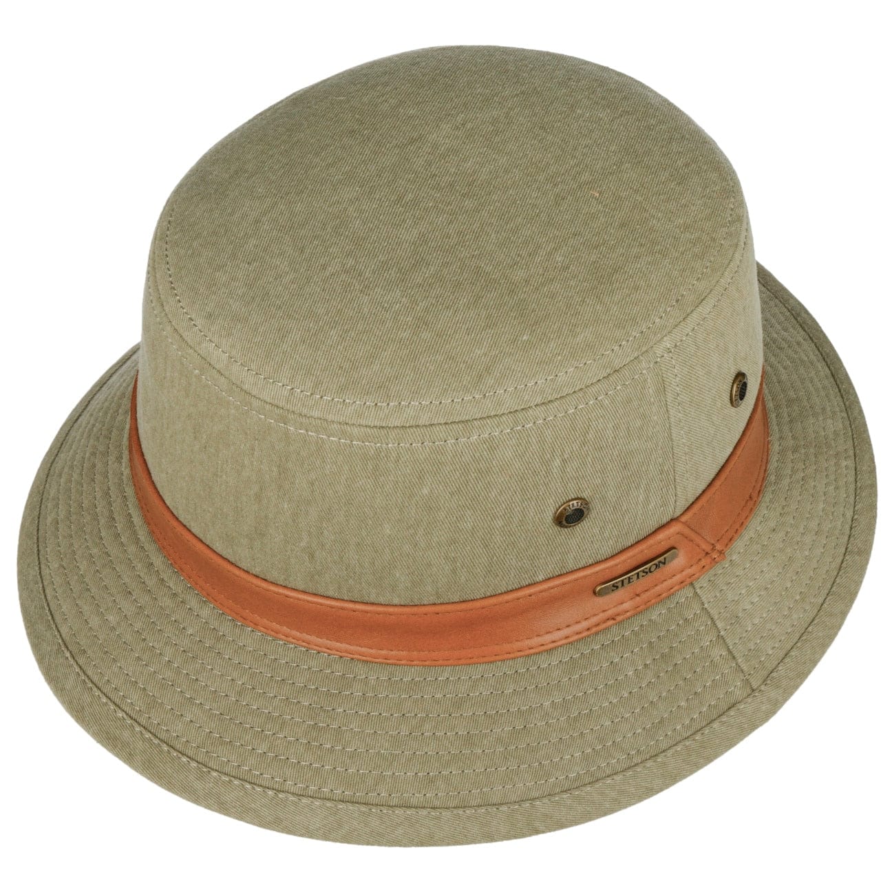 Stetson Men's Cotton Chino Twill Bucket Hat - Casual Sun Protection Outdoor Hat for Beach, Fishing & Summer Activities