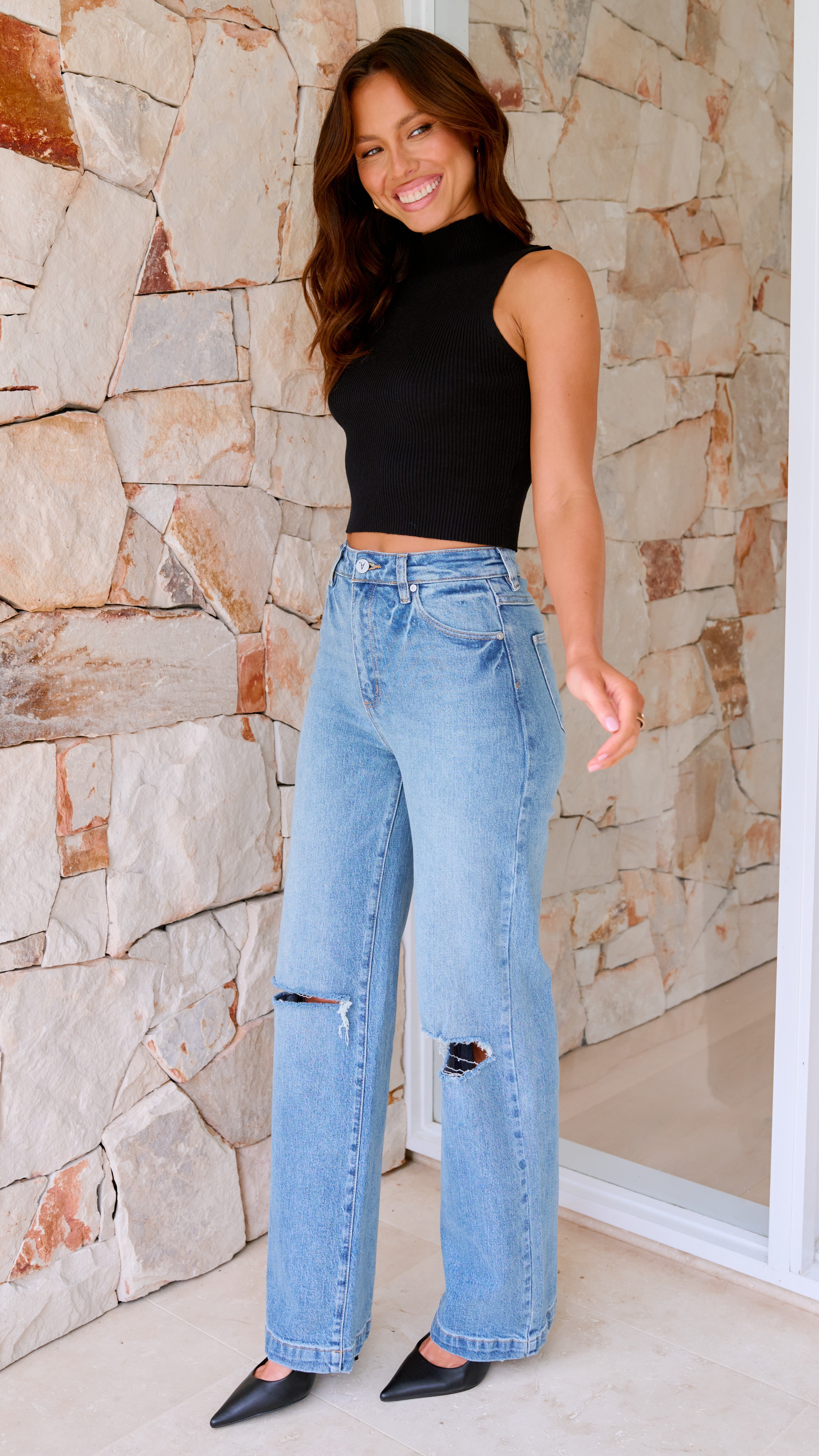 Abrand High & Wide Jean Amara RCY - Stylish & Comfortable Women's Denim for Casual Wear & Everyday Outfits