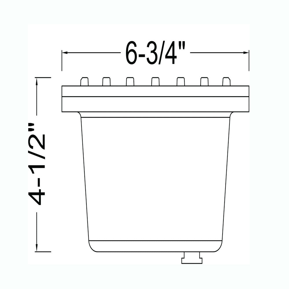 12V LED Landscape In-Ground Well Light with Grill Face - Brass Outdoor Lighting for Gardens, Pathways, and Patios