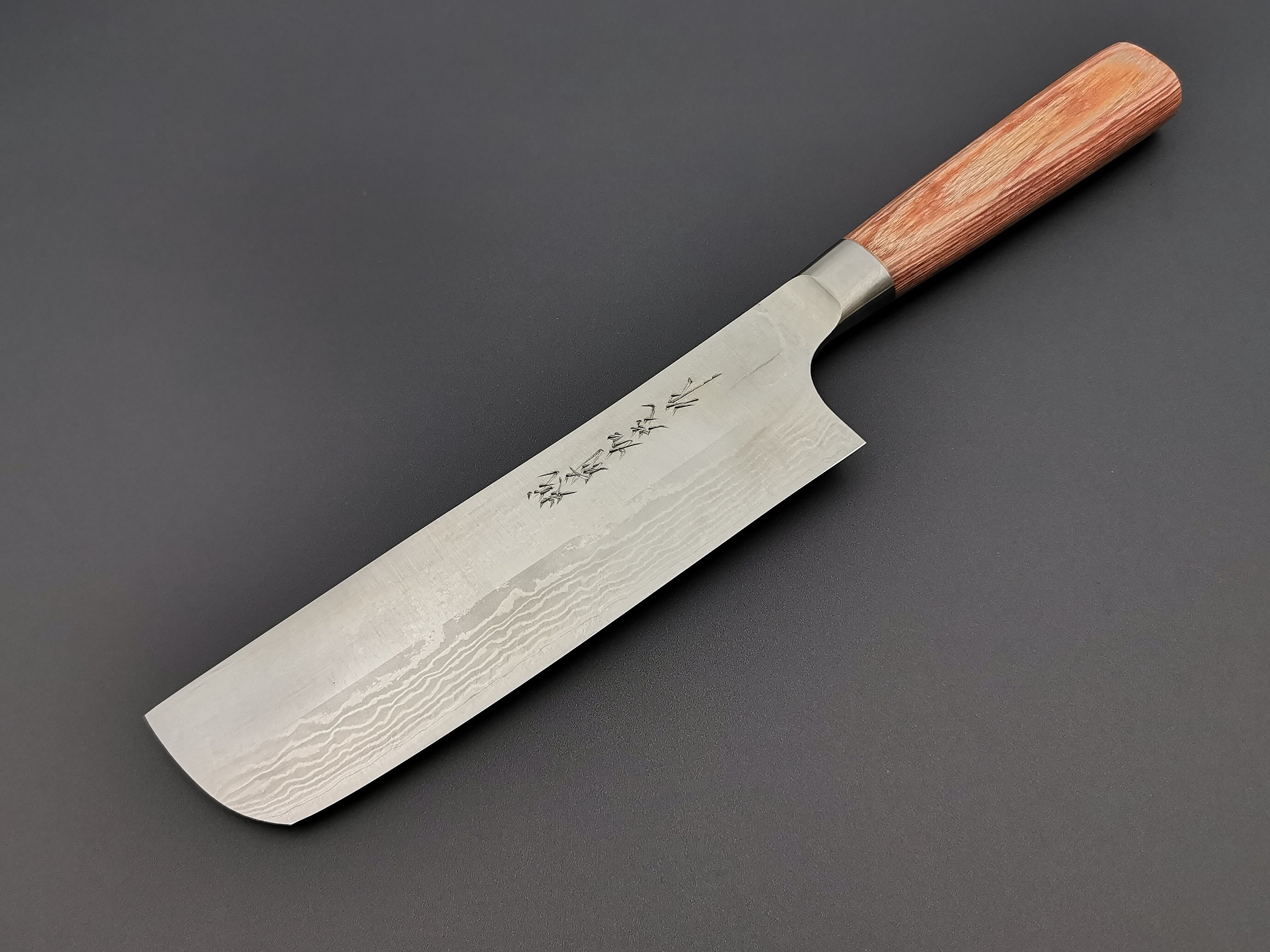 Premium Katsuyasu Kamo VG10 Damascus Nakiri Knife - Japanese Vegetable Chopper for Professional Chefs & Home Cooking - Perfect for Slicing, Dicing & Mincing Vegetables