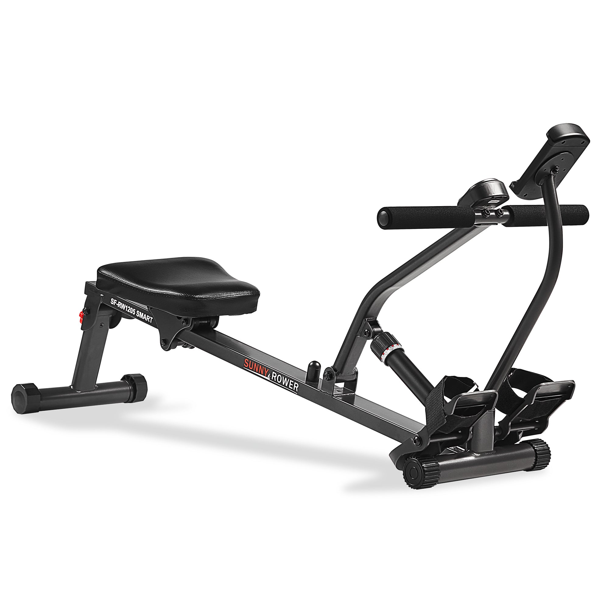 Smart Compact Hydraulic Rowing Machine with 12 Adjustable Resistance Levels - Perfect for Home Gym, Small Spaces & Full-Body Workouts