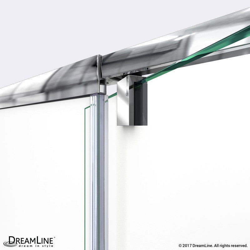DreamLine Flex 32-36 Inch W x 72 Inch H Semi-Frameless Pivot Shower Door - Modern Bathroom Upgrade for Small & Large Showers - Perfect for Home Renovation & Spa-Like Experience