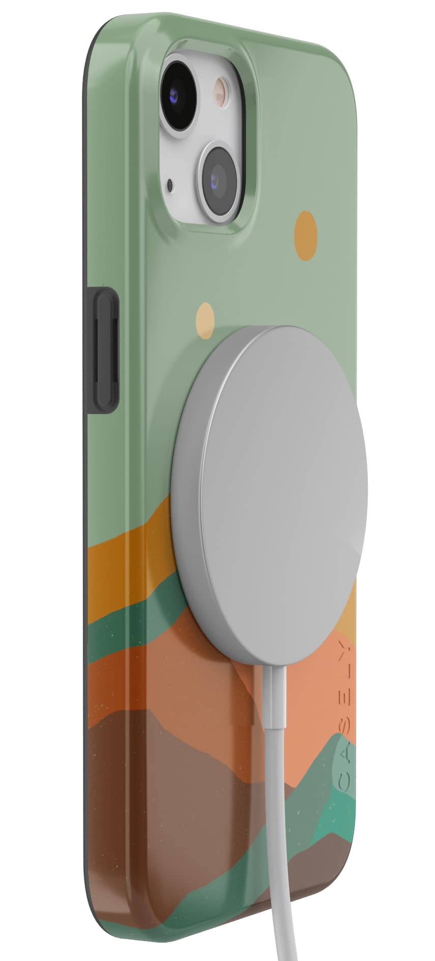Casely iPhone 13 Case with MagSafe - Endless Peaks Colorblock Mountain Design Protective Phone Cover | Perfect for Outdoor Adventures, Hiking & Daily Use