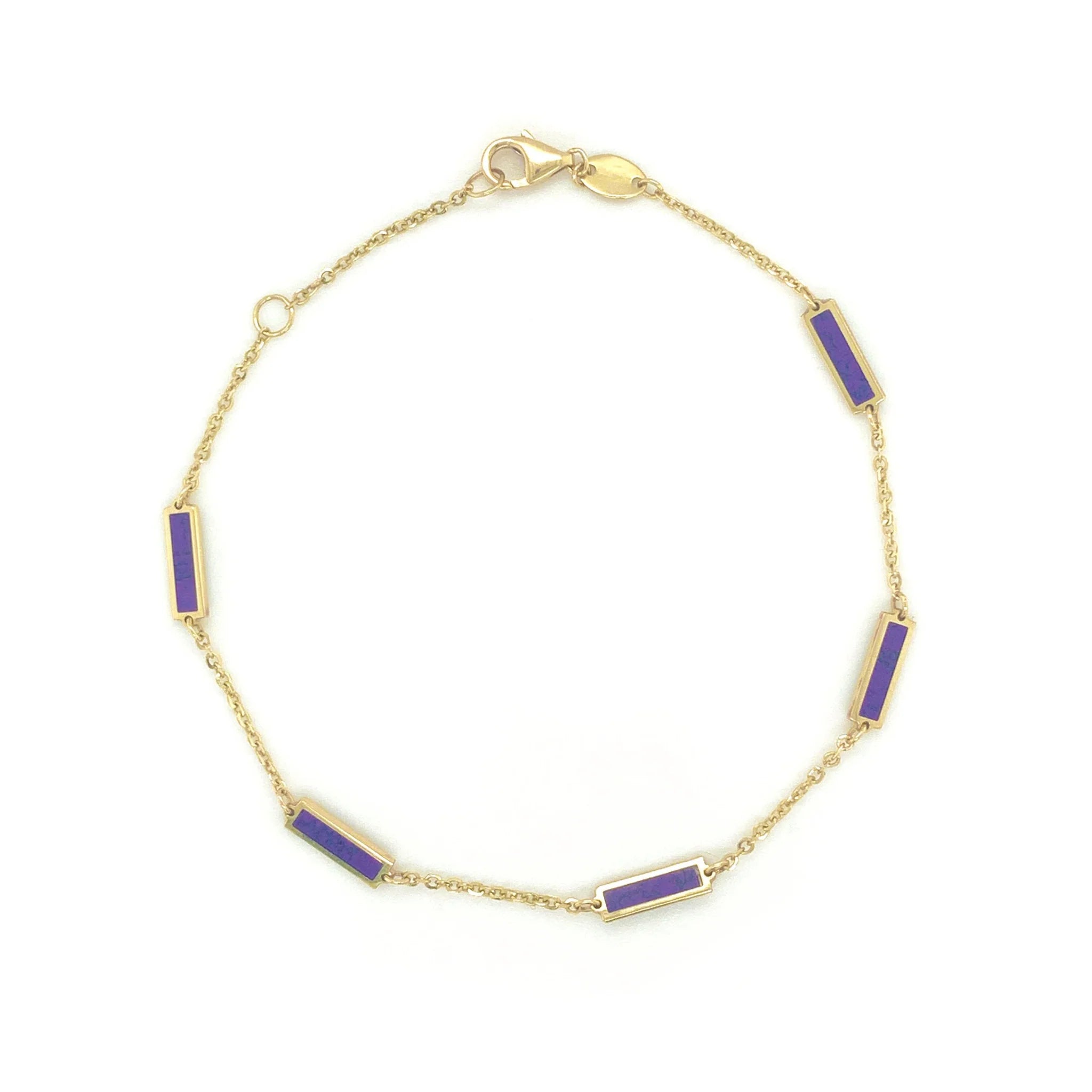 14KT Yellow Gold Bar Bracelet for Women - Elegant Minimalist Jewelry for Everyday Wear & Special Occasions
