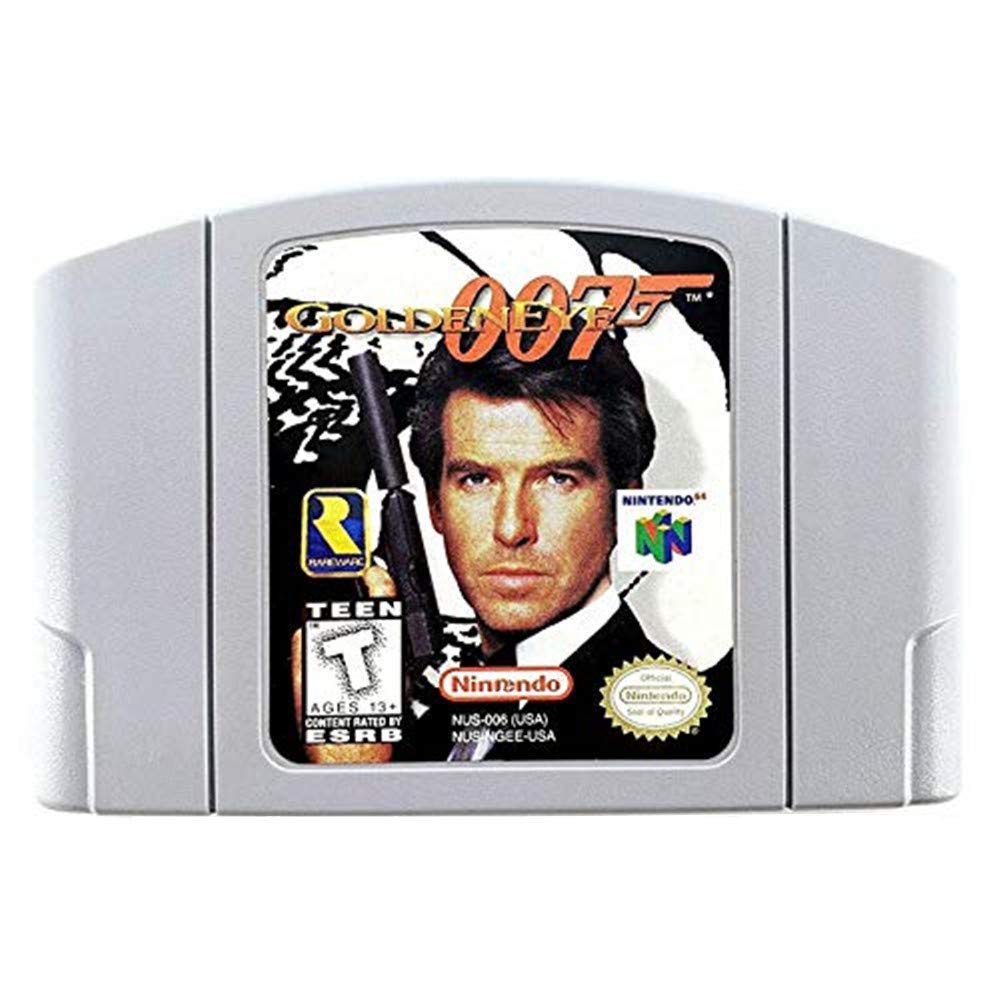 New GoldenEye 007 Nintendo 64 N64 Game Cartridge - US Version for Retro Gaming Enthusiasts, Perfect for Nostalgic Multiplayer Sessions and Classic Console Collectors