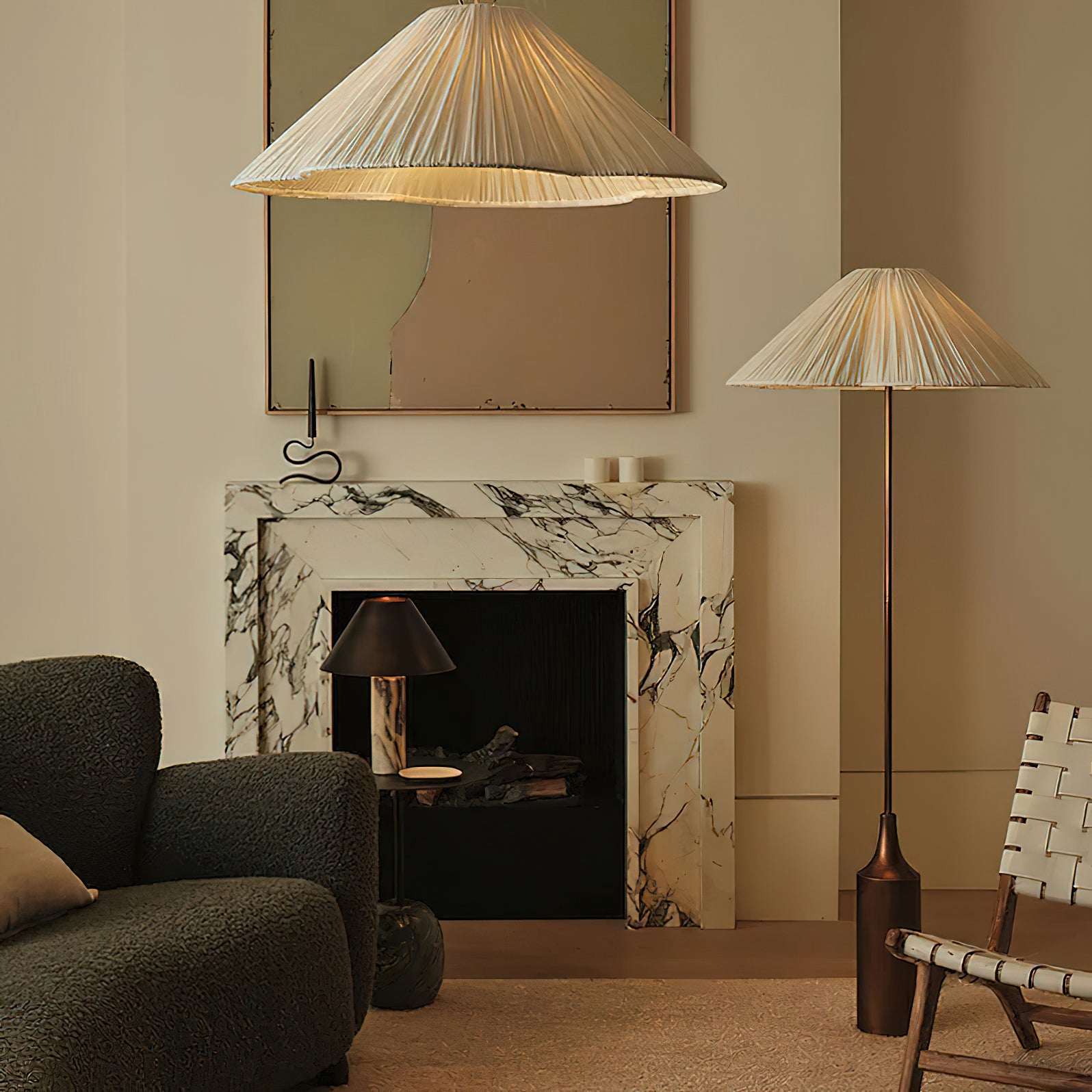 Elodie Floor Lamp - Modern LED Standing Light with Adjustable Brightness for Living Room, Bedroom & Office - Perfect for Reading, Relaxing & Decorating