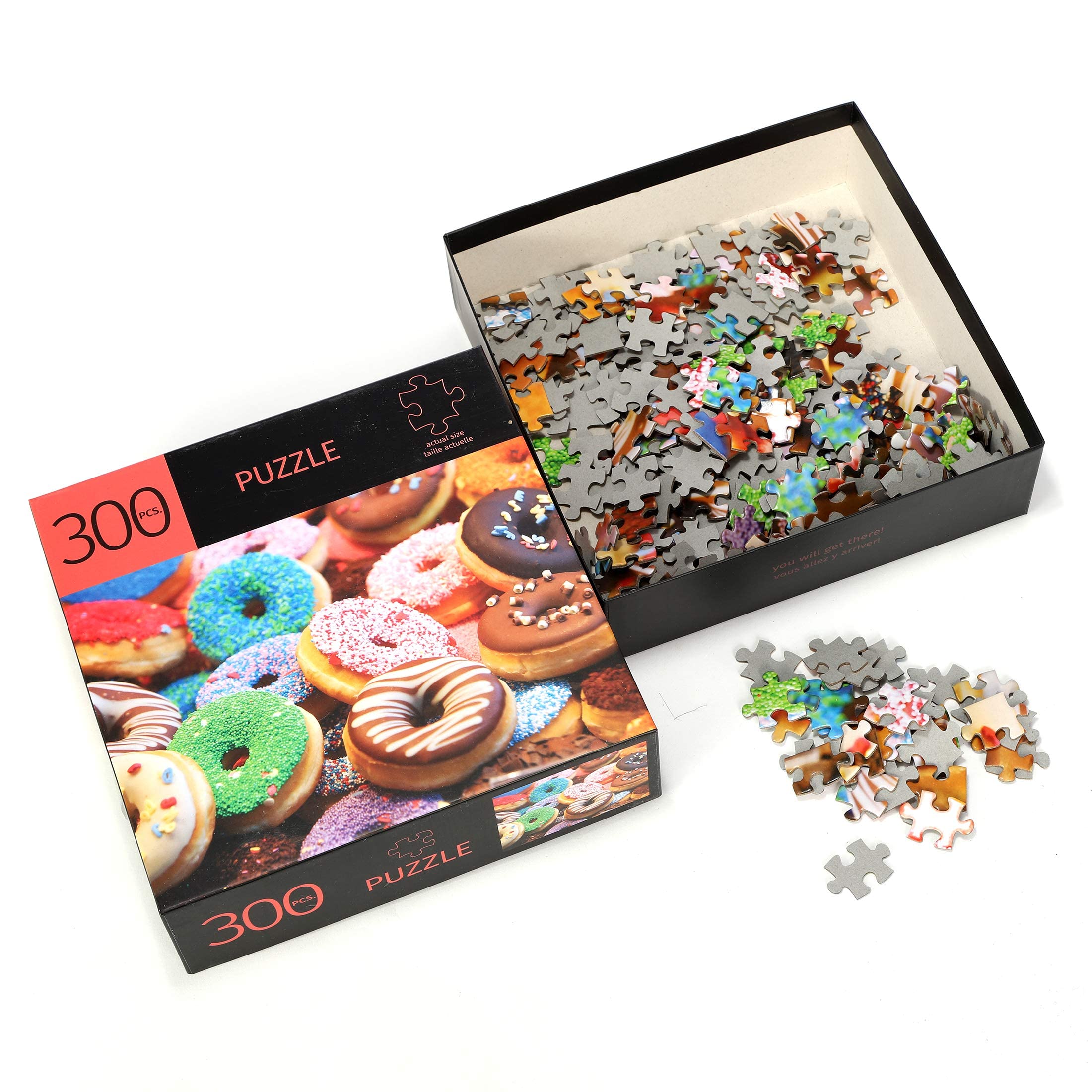 300 Piece Donut Puzzle for Adults - Fun Family Game Night Activity - Perfect for Parties, Relaxation & Brain Stimulation