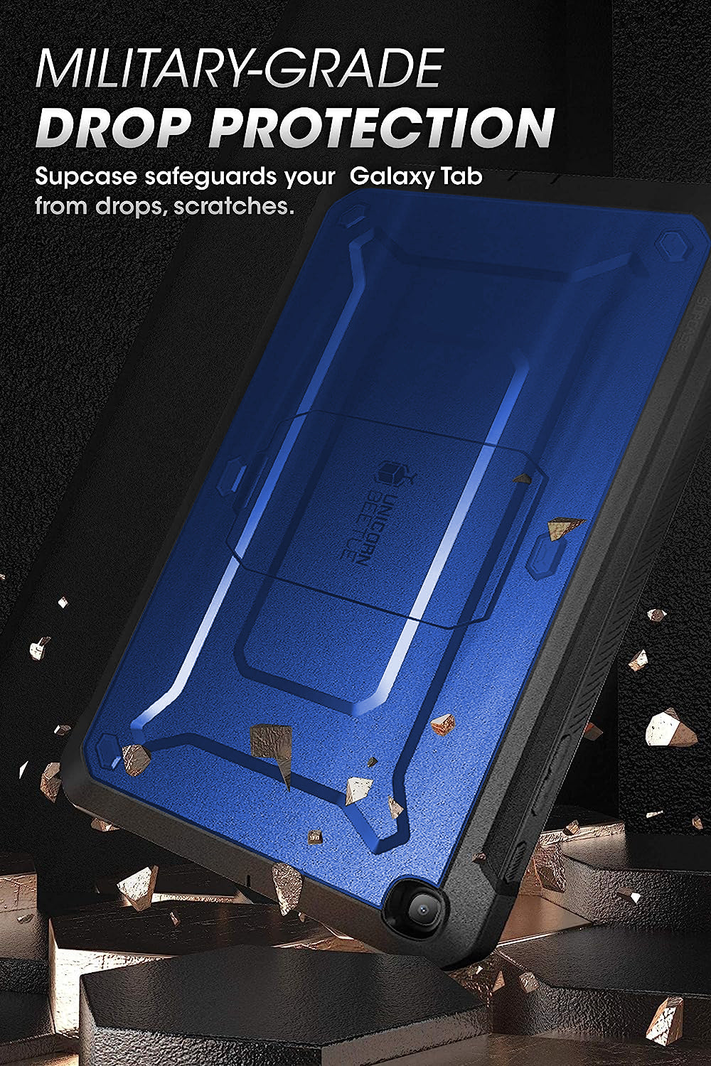 Samsung Galaxy Tab A 8.4 Inch (2020) Rugged Protective Case - Unicorn Beetle Pro Series in Blue | Shockproof Cover for Work, Travel & Outdoor Use