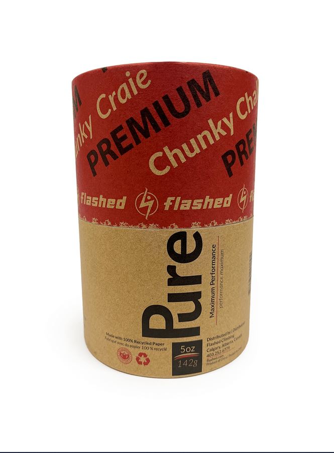 Premium Flashed Chalk Chunks Tube - 5oz for Rock Climbing, Gymnastics & Weightlifting | Non-Toxic, High-Grip Chalk