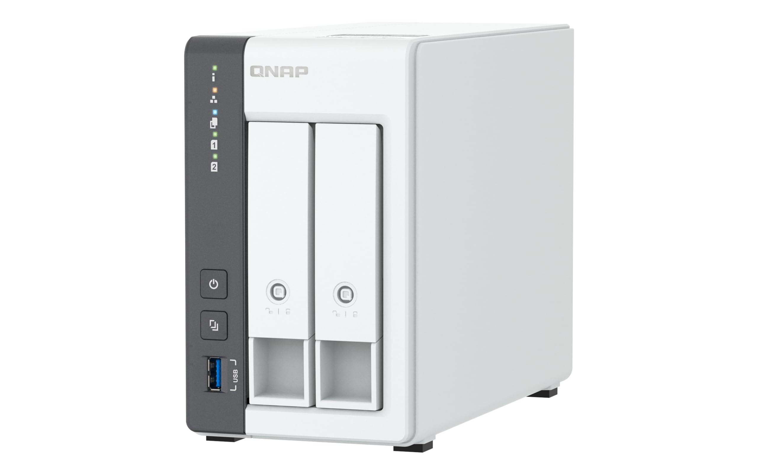 QNAP TS-216G 2-Bay NAS Storage Server with Quad-core CPU, 2.5GbE Network & 4GB RAM - Perfect for Home Media Streaming, Small Business Backup & Personal Cloud Storage