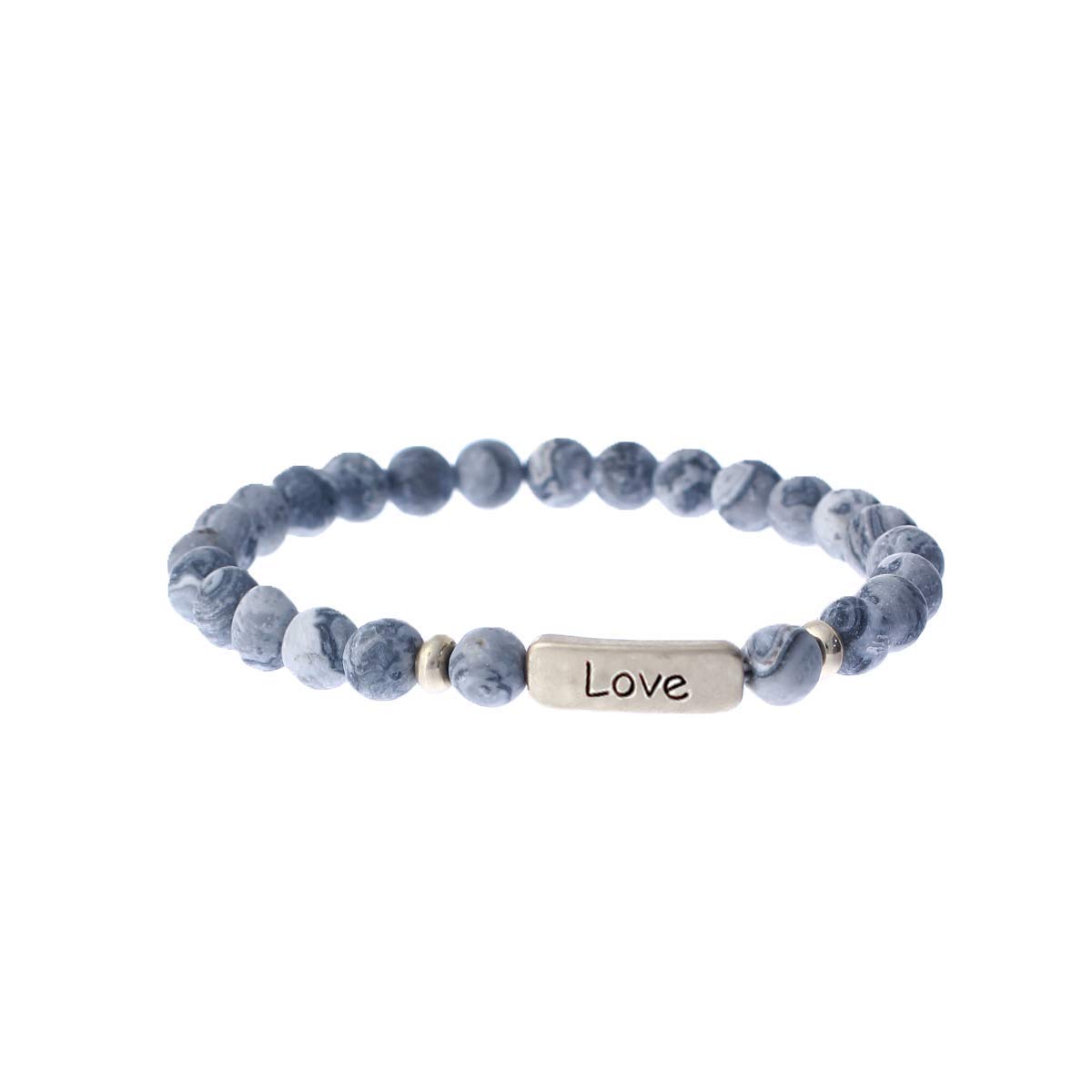 NTLX Christian Stretch Bracelets for Women - Inspirational Love Prayer Jewelry with Natural Stones - Meaningful Gift for Faith, Hope & Blessings - Perfect for Church, Bible Study & Daily Wear