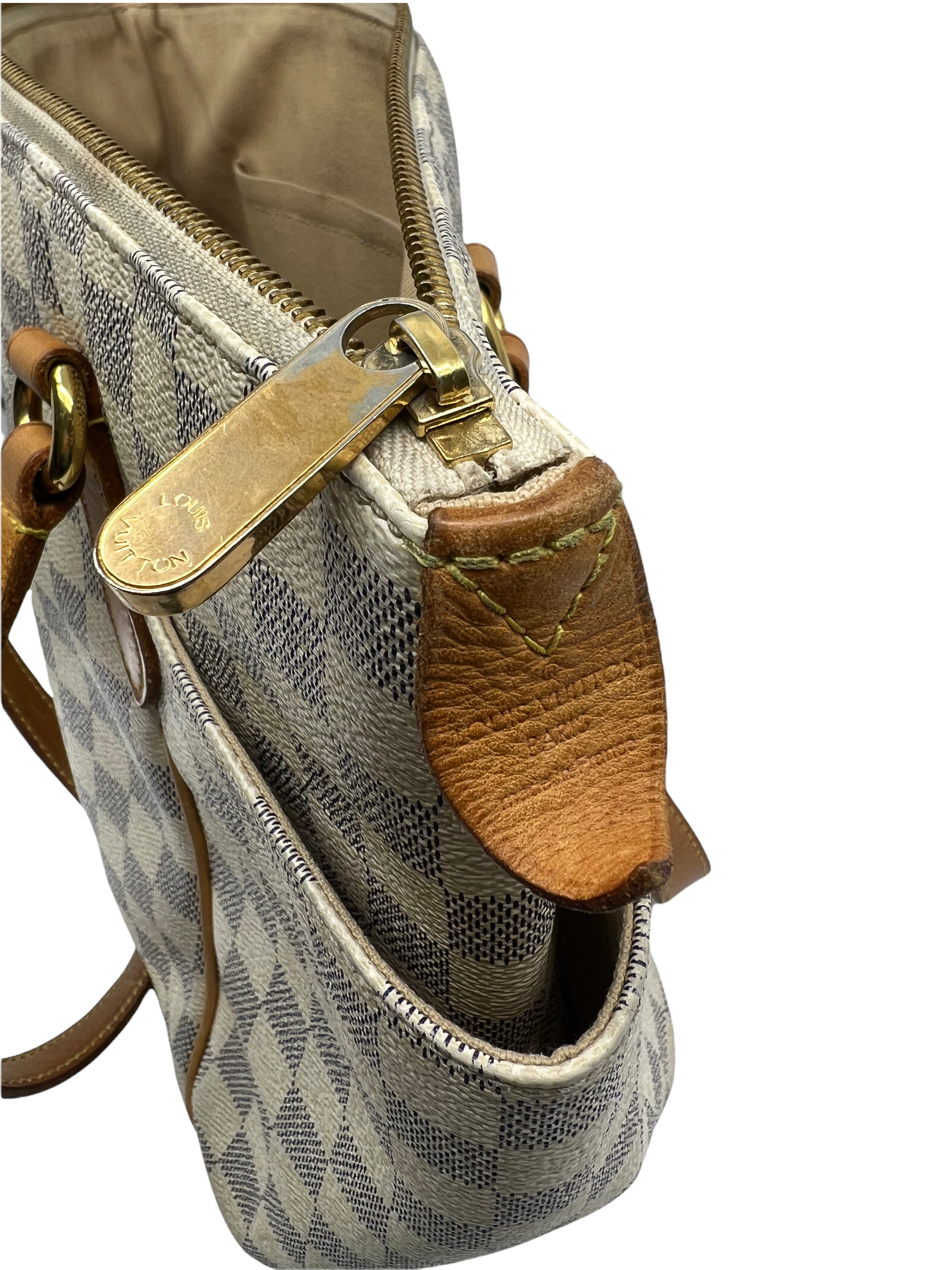 Authentic Louis Vuitton Damier Azur Canvas Totally PM Handbag - Stylish Women's Shoulder Bag for Work, Travel & Everyday Use