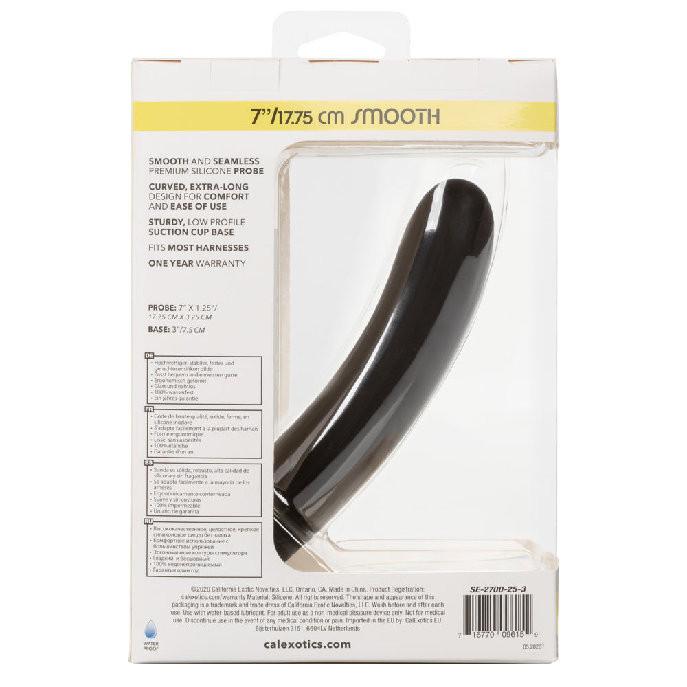 Boundless 7 Inch Smooth Silicone Dildo with Strong Suction Cup - Realistic Adult Toy for Solo Play, Couples & BDSM Exploration