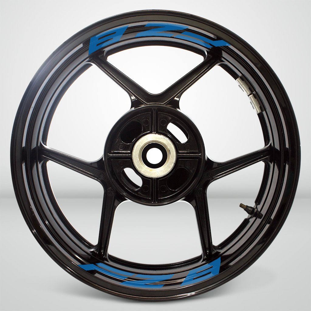 Stickman Vinyls Matte Blue Motorcycle Rim Tape Sticker - Compatible with Yamaha FZ8 - Durable Inner Wheel Rim Decals for Custom Bike Styling - Perfect for Motorcycle Shows & Street Riding