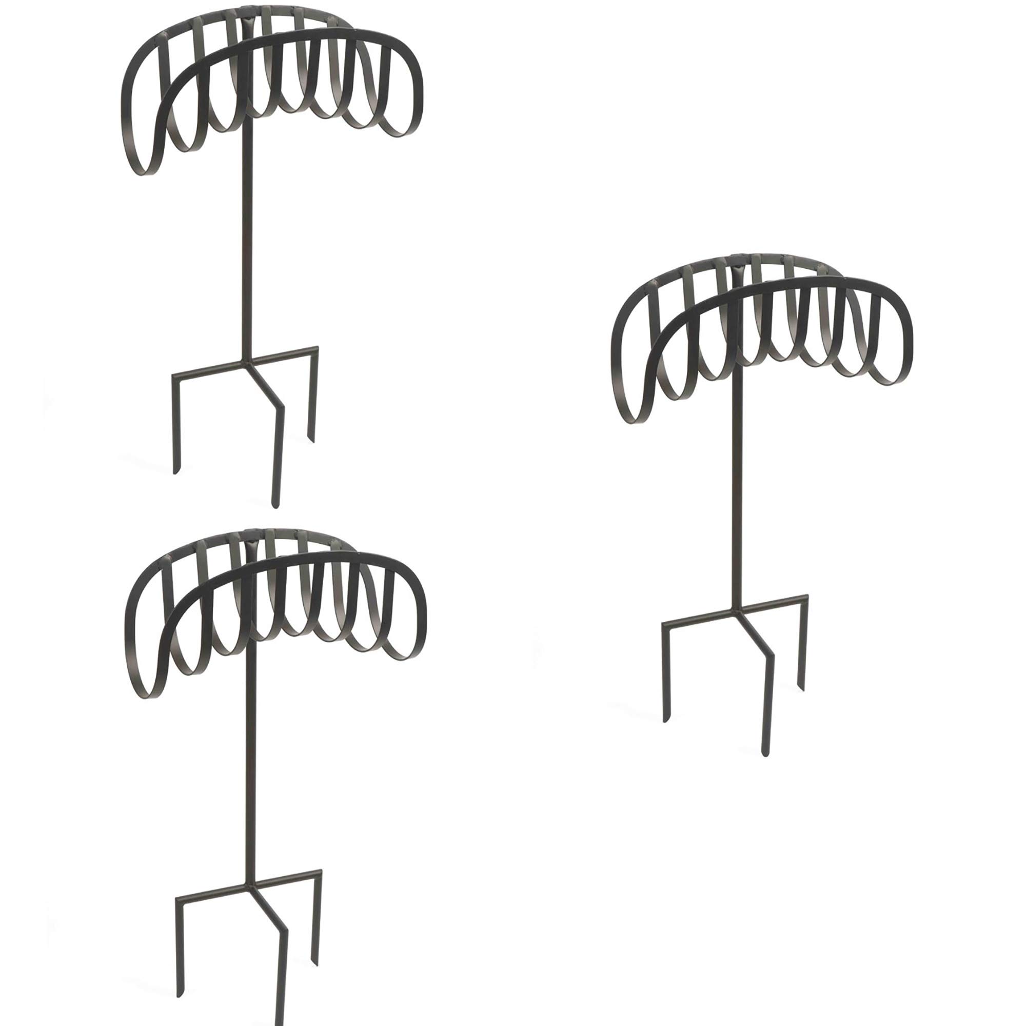 Liberty Garden Hose Holder - Powder Coated Steel Hose Stand for Outdoor Storage (3 Pack) - Perfect for Yard, Patio, and Garden Organization