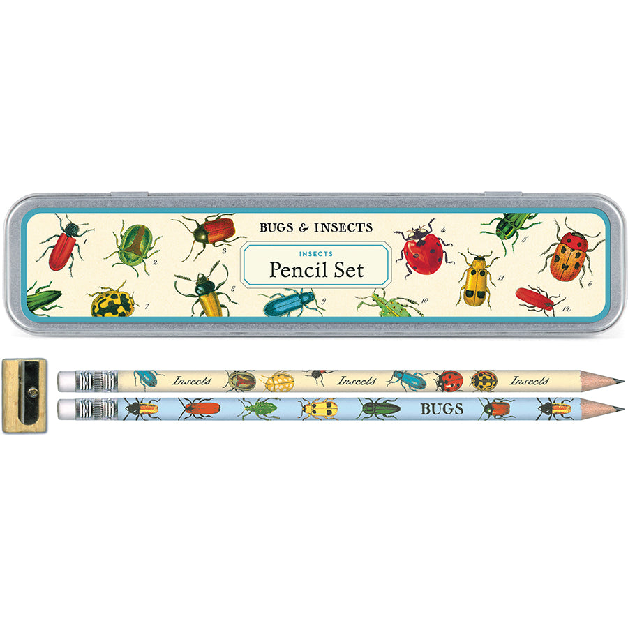 Bugs & Insects Themed Pencil Set - 12 Colorful Drawing Pencils for Kids, Students & Artists - Perfect for School, Art Projects & Nature Lovers