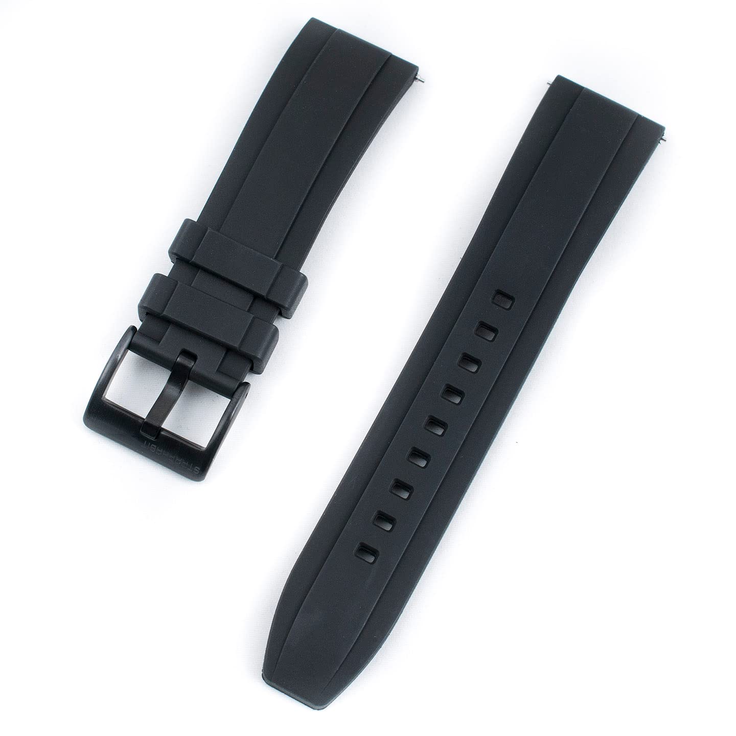 Quick Release FKM Rubber Watch Strap Band - 20mm 22mm 24mm - Durable & Comfortable Replacement Watchband for Diving, Swimming & Outdoor Activities