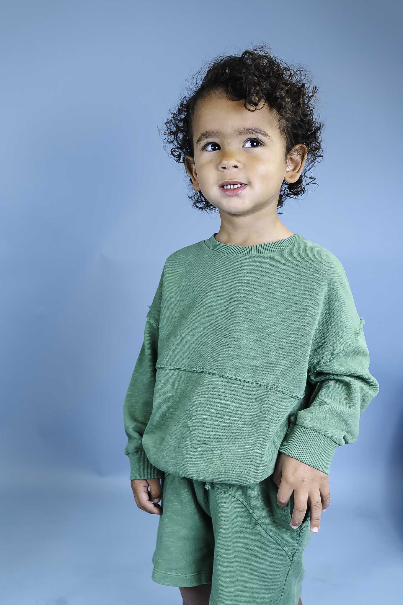 Cozy Green Fleece Sweater for Toddler Boys - Soft & Warm Winter Pullover - Perfect for Playdates & Outdoor Adventures
