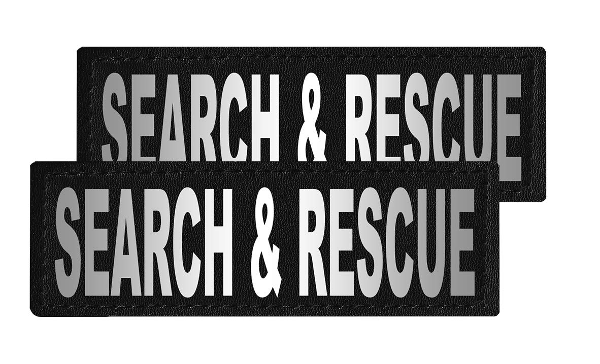 Dogline Search & Rescue Removable Velcro Patches for Small & Medium Dogs - Perfect for Training, Identification & Outdoor Adventures