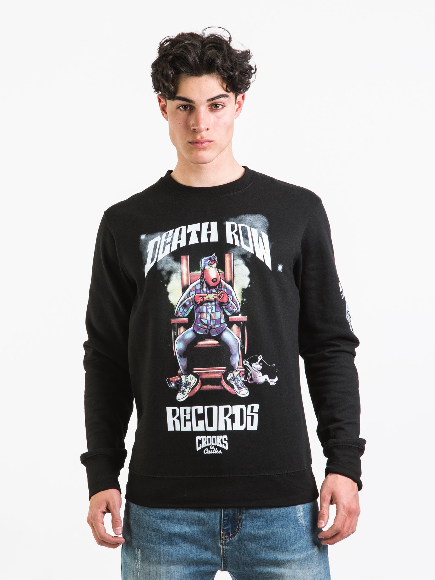 Crooks & Castles Snoop X Crooks Crew Neck Sweatshirt - Men's Streetwear Hoodie for Hip Hop Fashion | Perfect for Casual Wear, Concerts, and Urban Street Style