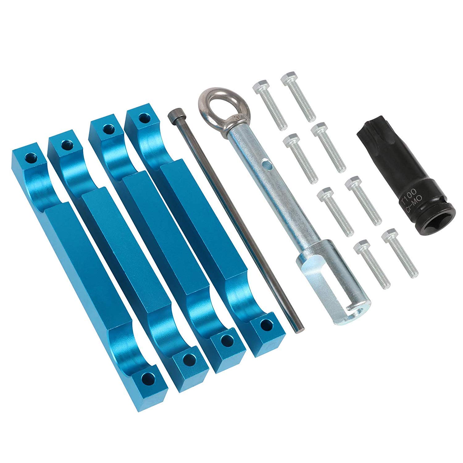 Mercedes Benz M157 M276 M278 Engine Timing Tool Kit with T100 & Injector Puller - Professional Automotive Repair Set for DIY Mechanics & Technicians - Perfect for Timing Belt Replacement & Engine Maintenance