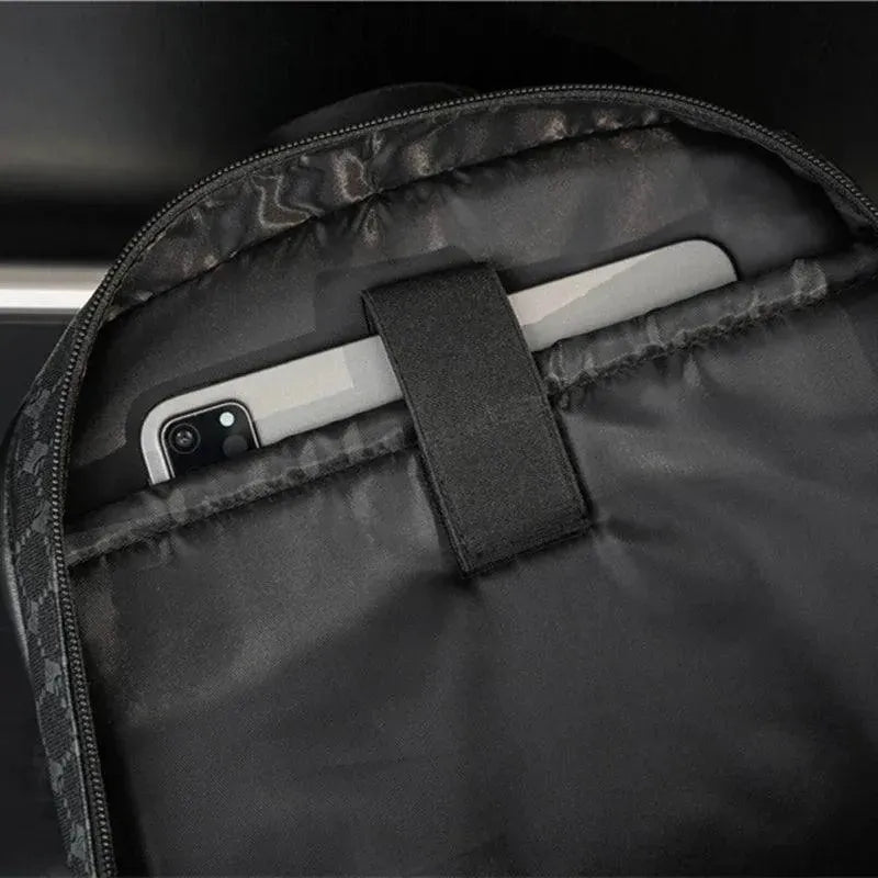 Durable Men's Work & School Backpack - Waterproof Laptop Backpack with USB Charging Port for College, Office & Travel