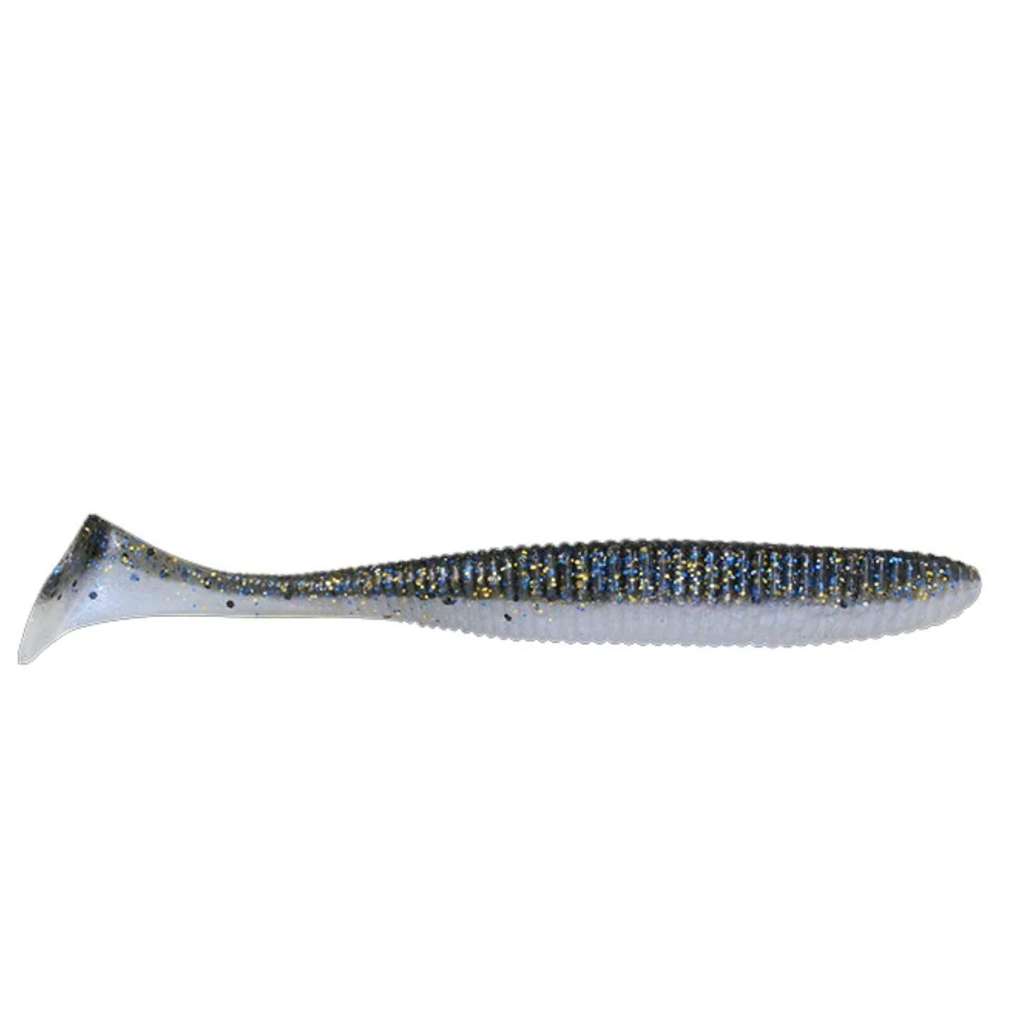 Jackall Rhythm Wave Soft Paddle Tail Swimbait - Realistic Fishing Lure for Bass, Trout & Walleye - Perfect for Freshwater & Saltwater Fishing