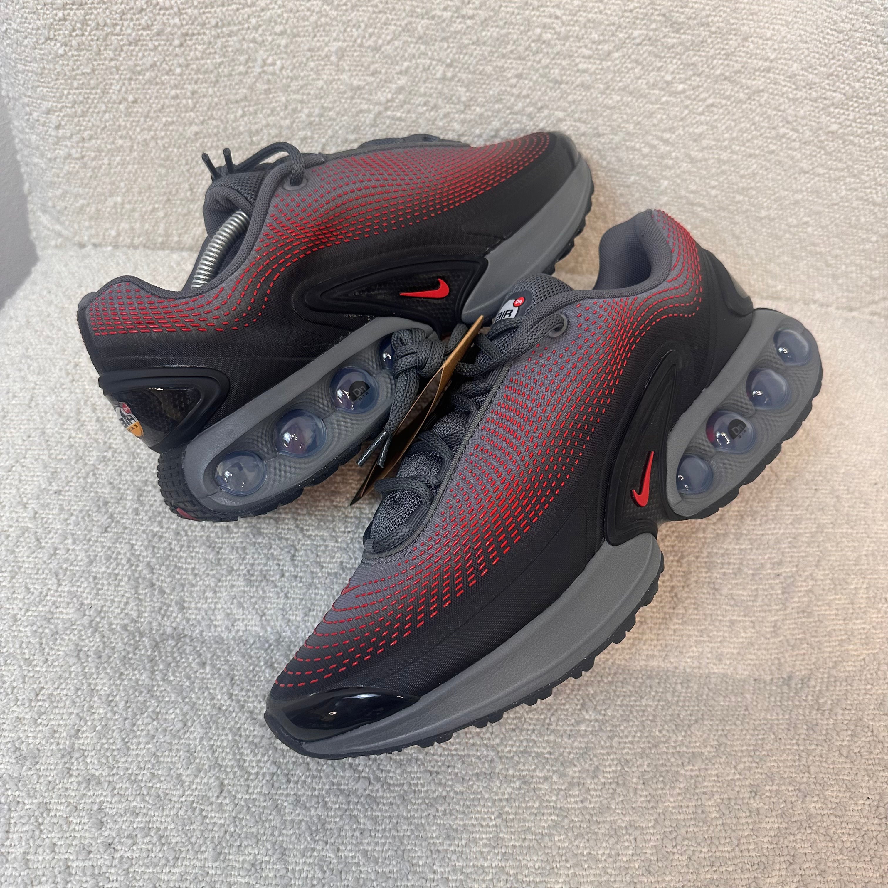 Nike Air Max DN Red Running Shoes for Men - Lightweight Cushioned Sneakers for Jogging, Gym & Everyday Wear