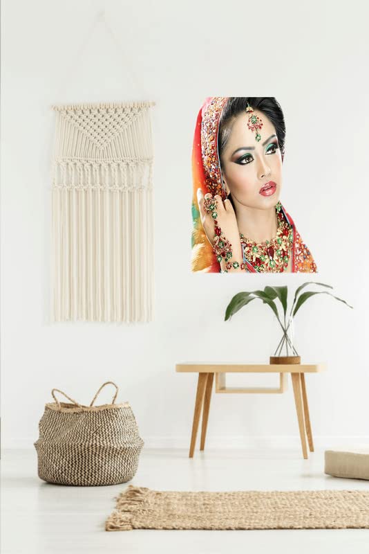 Large Bridal Makeup Wall Sticker 58x63cm - Wedding Spa Decor, Beauty Salon Wall Art for Home & Professional Use | Perfect for Bridal Shops, Salons & Wedding Venues