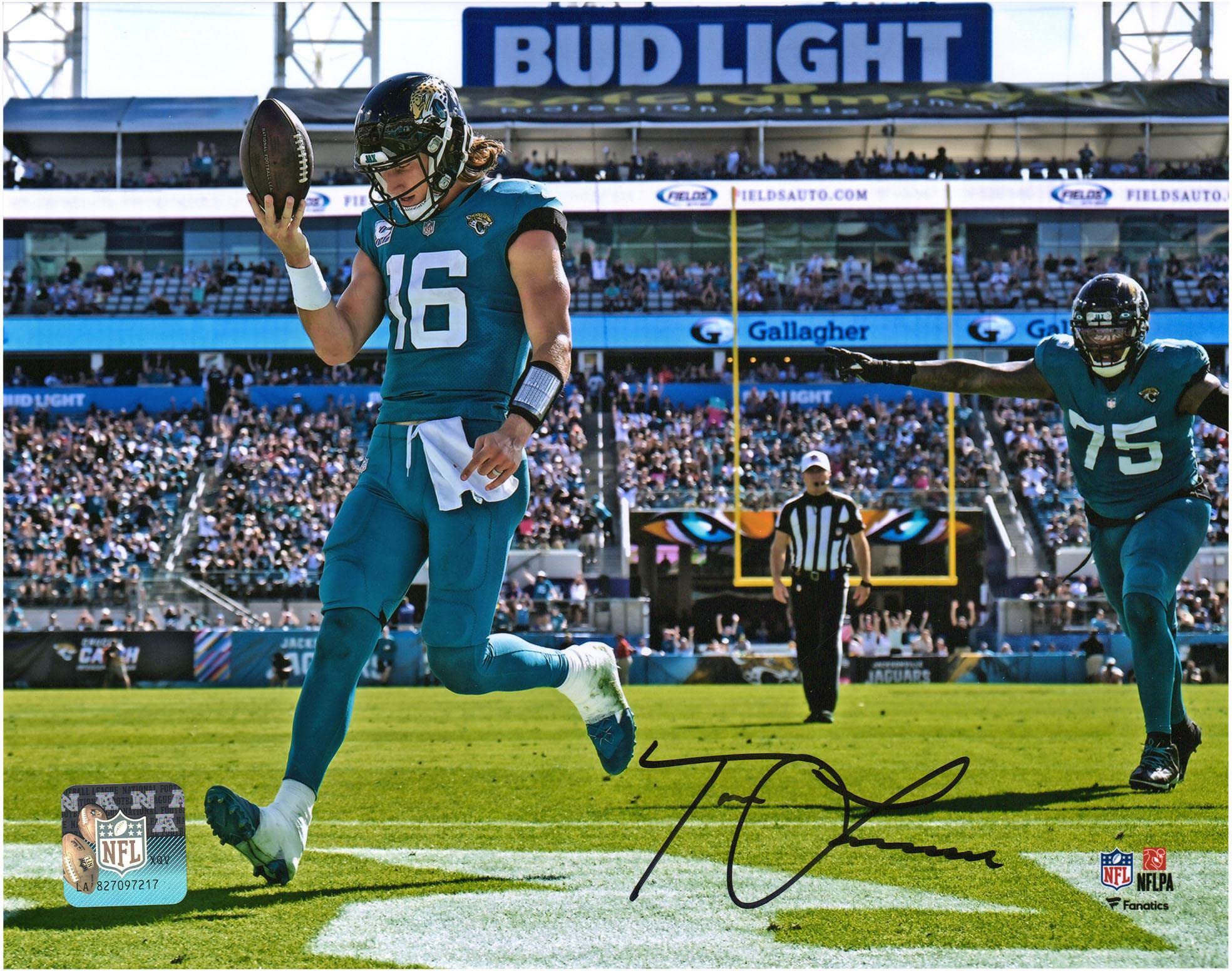 Trevor Lawrence Autographed Jacksonville Jaguars 8x10 Photo - Signed NFL Memorabilia - Perfect for Football Fans, Man Cave Decor, and Sports Collectors
