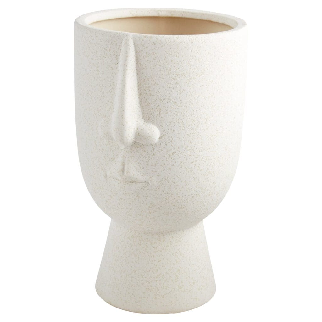 Cyan Design 11204 White Ceramic Father Vase - Elegant Home Decor for Living Room, Dining Table & Wedding Centerpieces