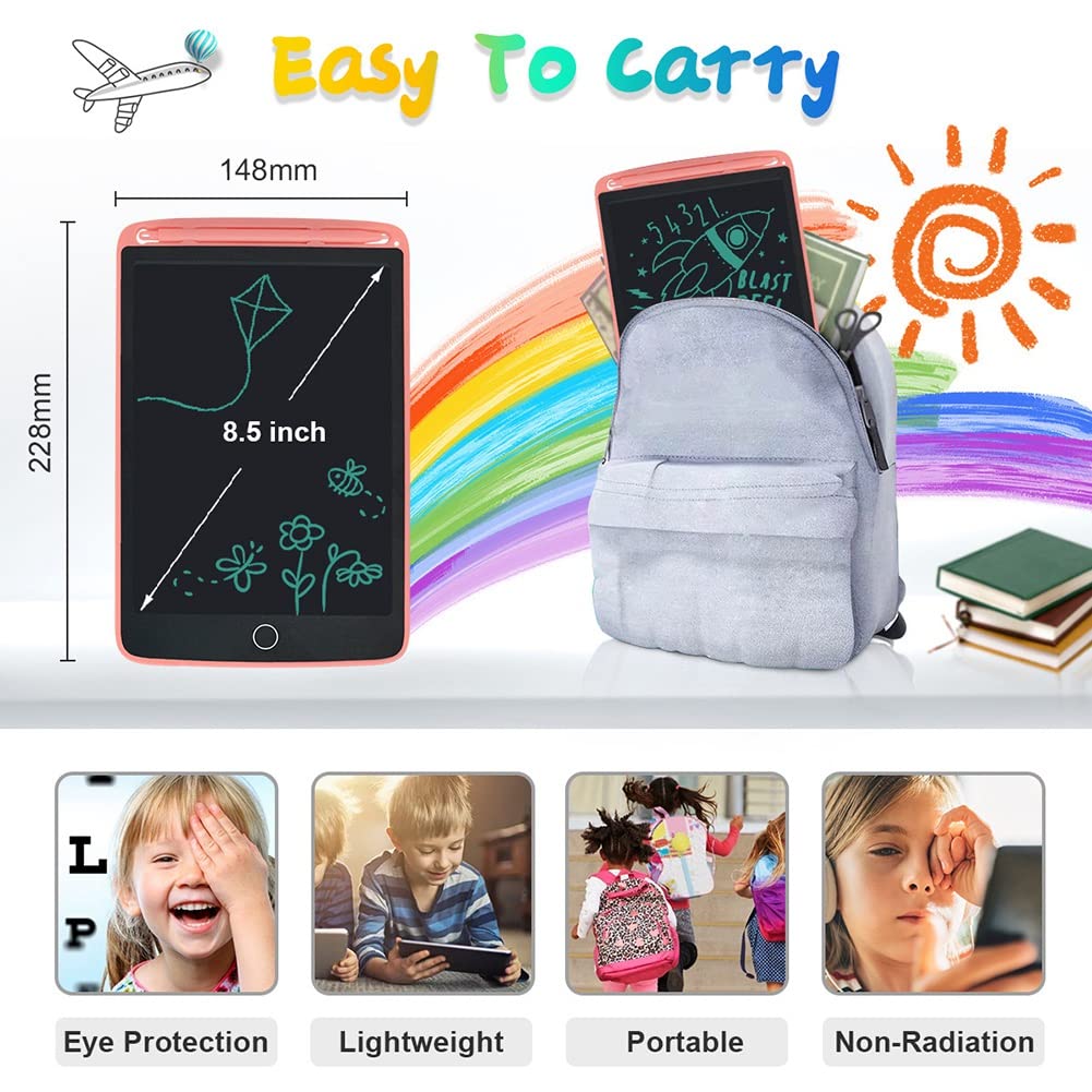 8.5 Inch LCD Writing Tablet for Kids - Electronic Drawing Board, Handwriting & Graffiti Pad - Perfect for School, Travel & Creative Play