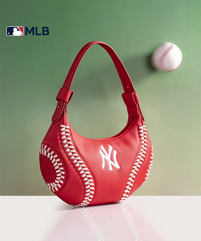 MLB New York Yankees Hobo Bag for Women - Stylish Crossbody Shoulder Purse - Perfect for Baseball Games, Travel & Everyday Use