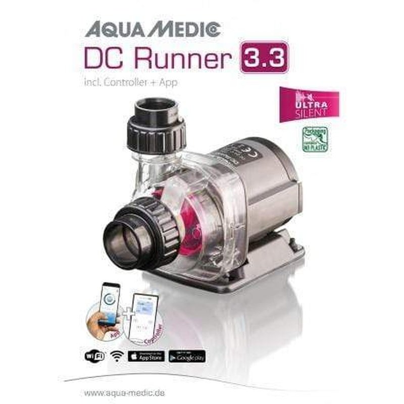 Aqua Medic DC Runner 3.3 App-Controlled Water Pump for Aquariums, Fish Tanks & Ponds | Quiet Submersible Pump with Smartphone Control | Perfect for Freshwater & Saltwater Aquatic Systems