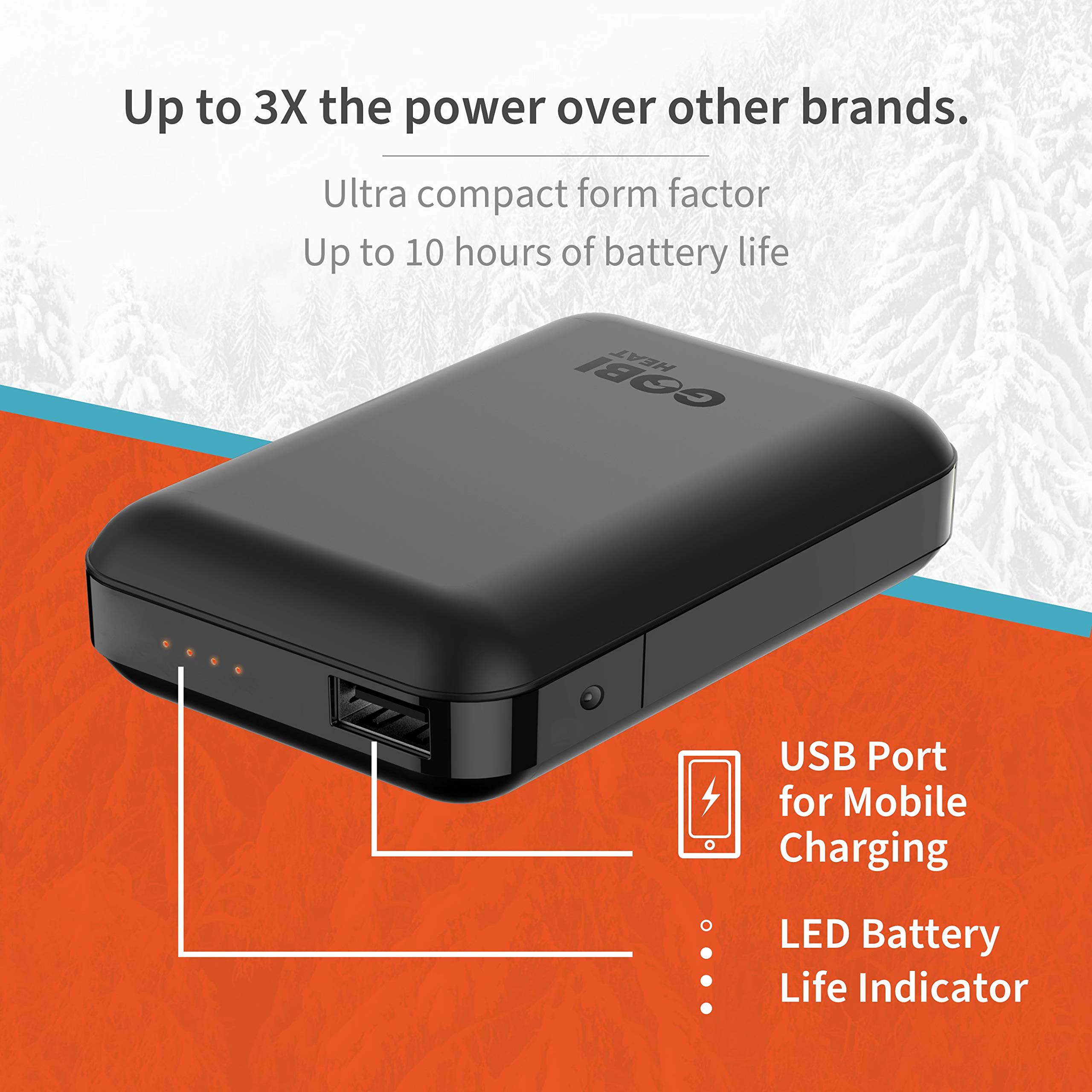Ridge Men’s Heated Hoodie - 10 Hours of Warmth | Rechargeable Battery & USB Charger Included | Machine Washable | Perfect for Winter Outdoor Activities, Camping, and Work