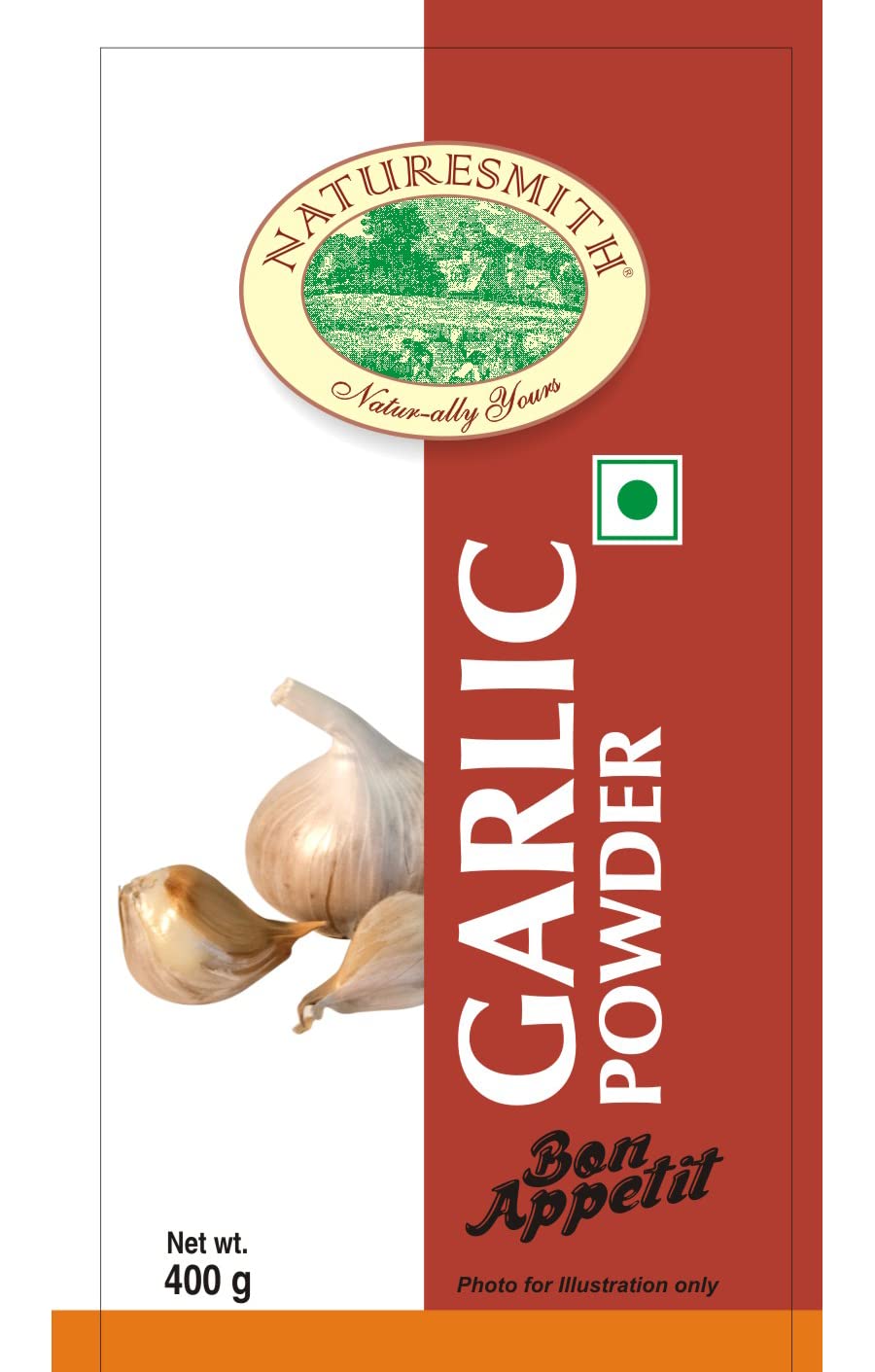 Organic Garlic Powder 400g - Premium All-Natural Spice for Cooking, Baking & Seasoning | Ready-to-Use Large Jar | Perfect for Pasta, Pizza, Soups & Homemade Seasoning Blends