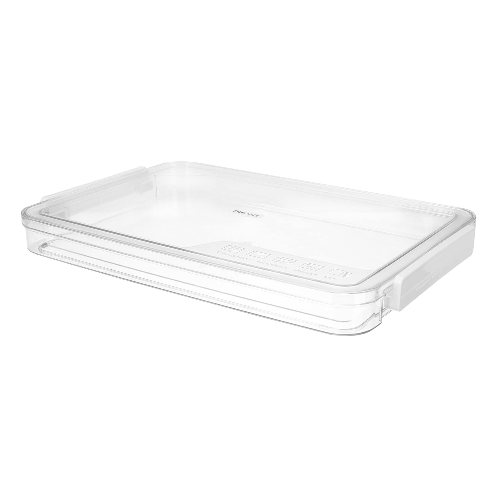 Lockable File Storage Box Cabinet - Secure Document Organizer Case with Key for Office, Home & School | Perfect for Legal Files, Contracts, Receipts & Important Paperwork