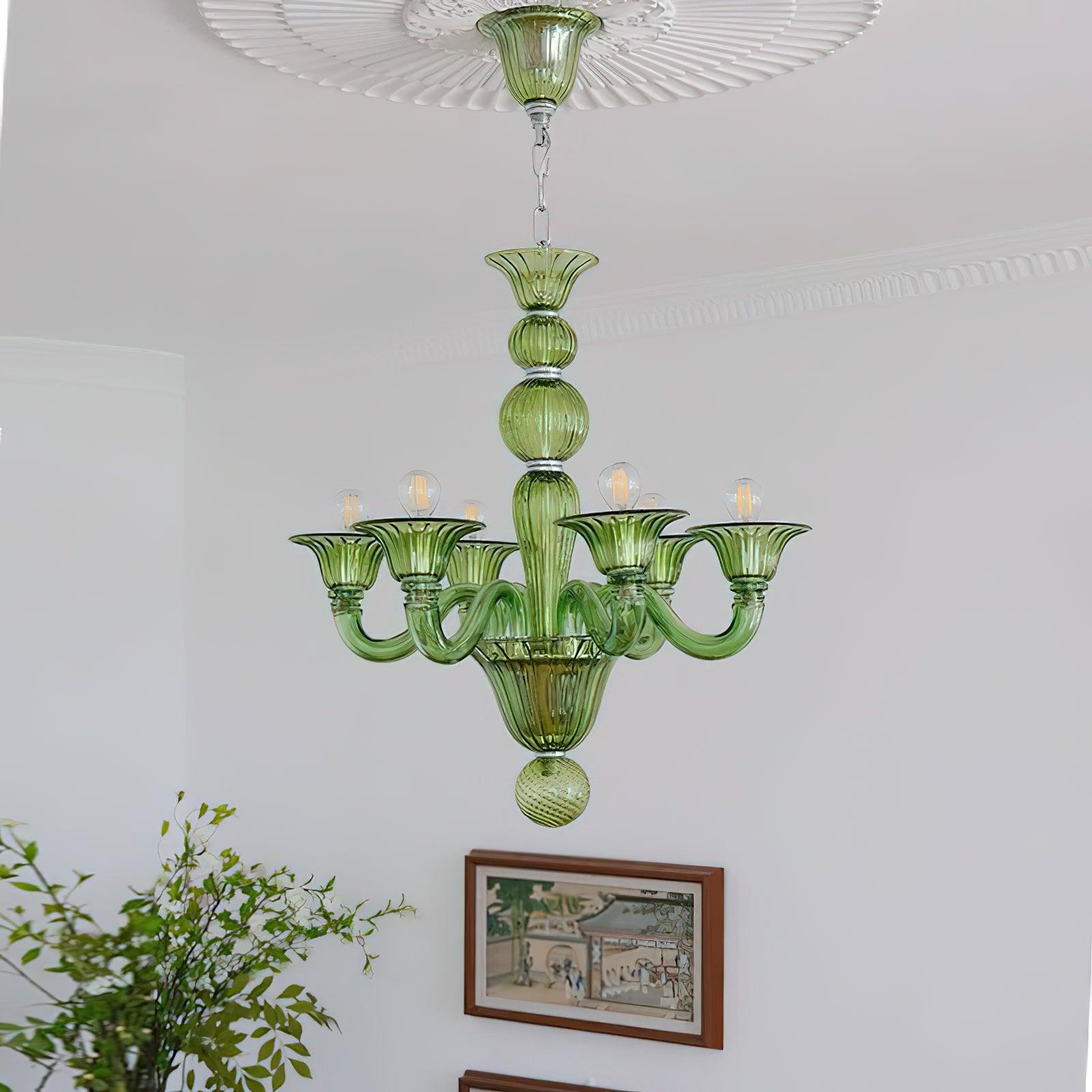 Elegant Calle Rafina Chandelier - Modern Crystal Ceiling Light Fixture for Dining Room, Living Room & Bedroom | Perfect for Home Decor & Wedding Venues